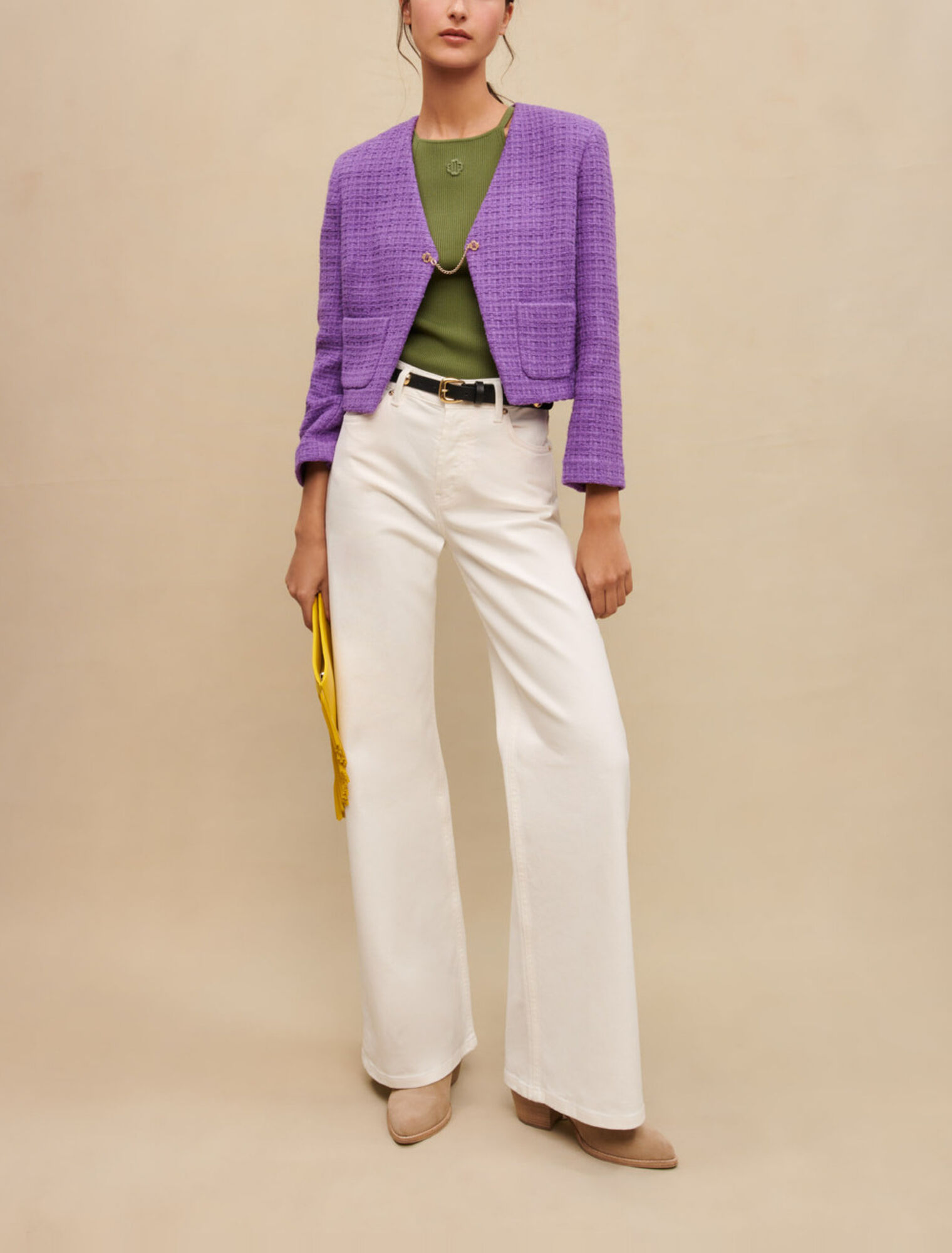 Short tweed jacket