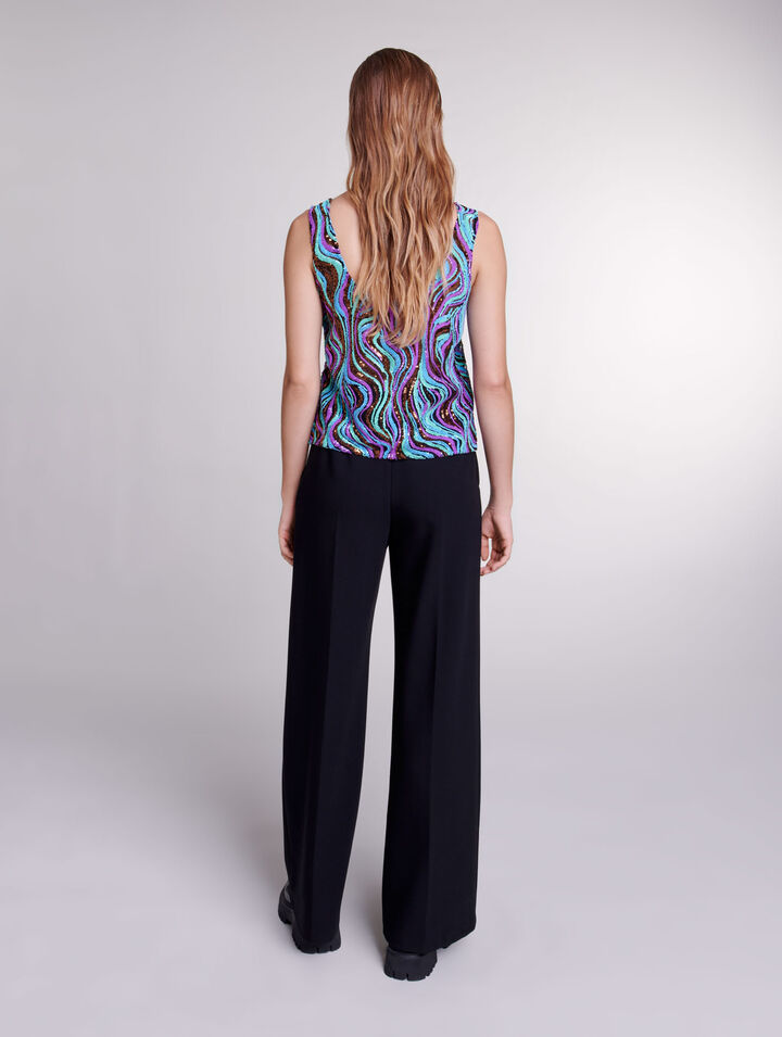Sequinned top
