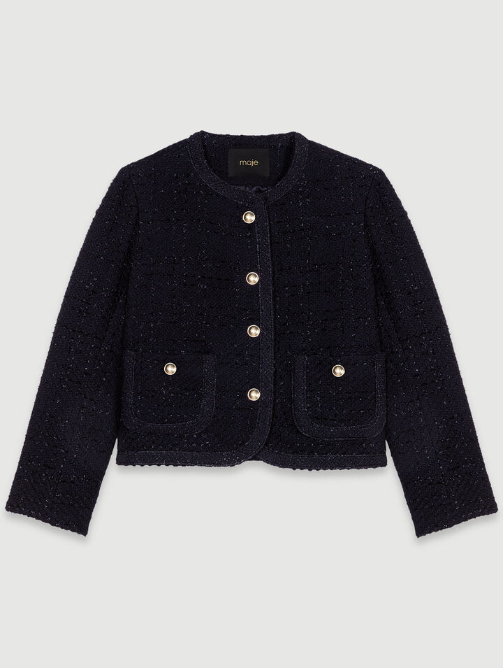 Short tweed jacket