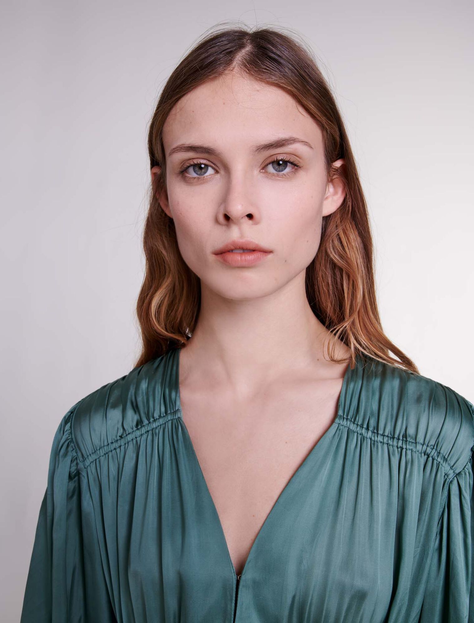 Satin-look maxi dress