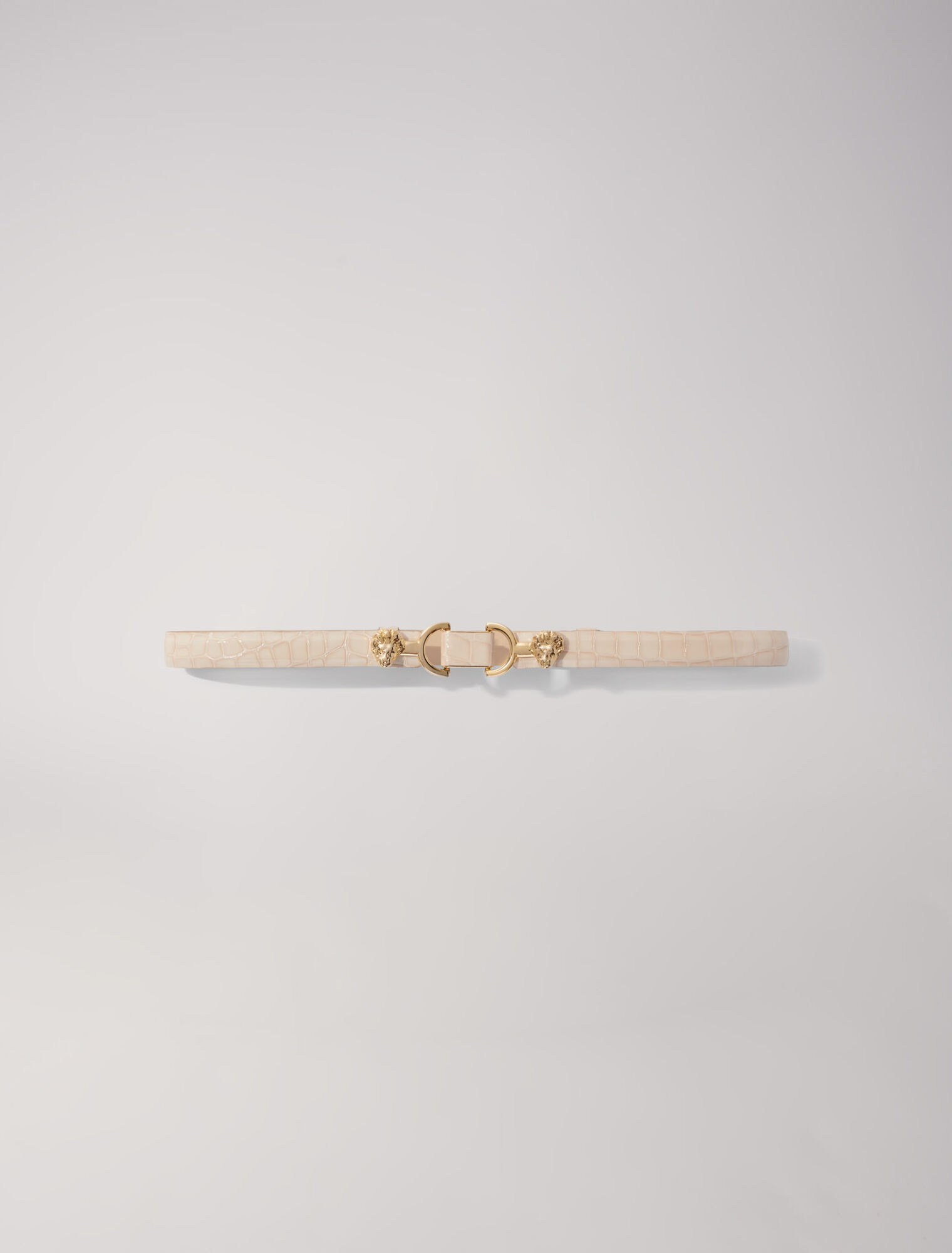 Patent leather Clover belt