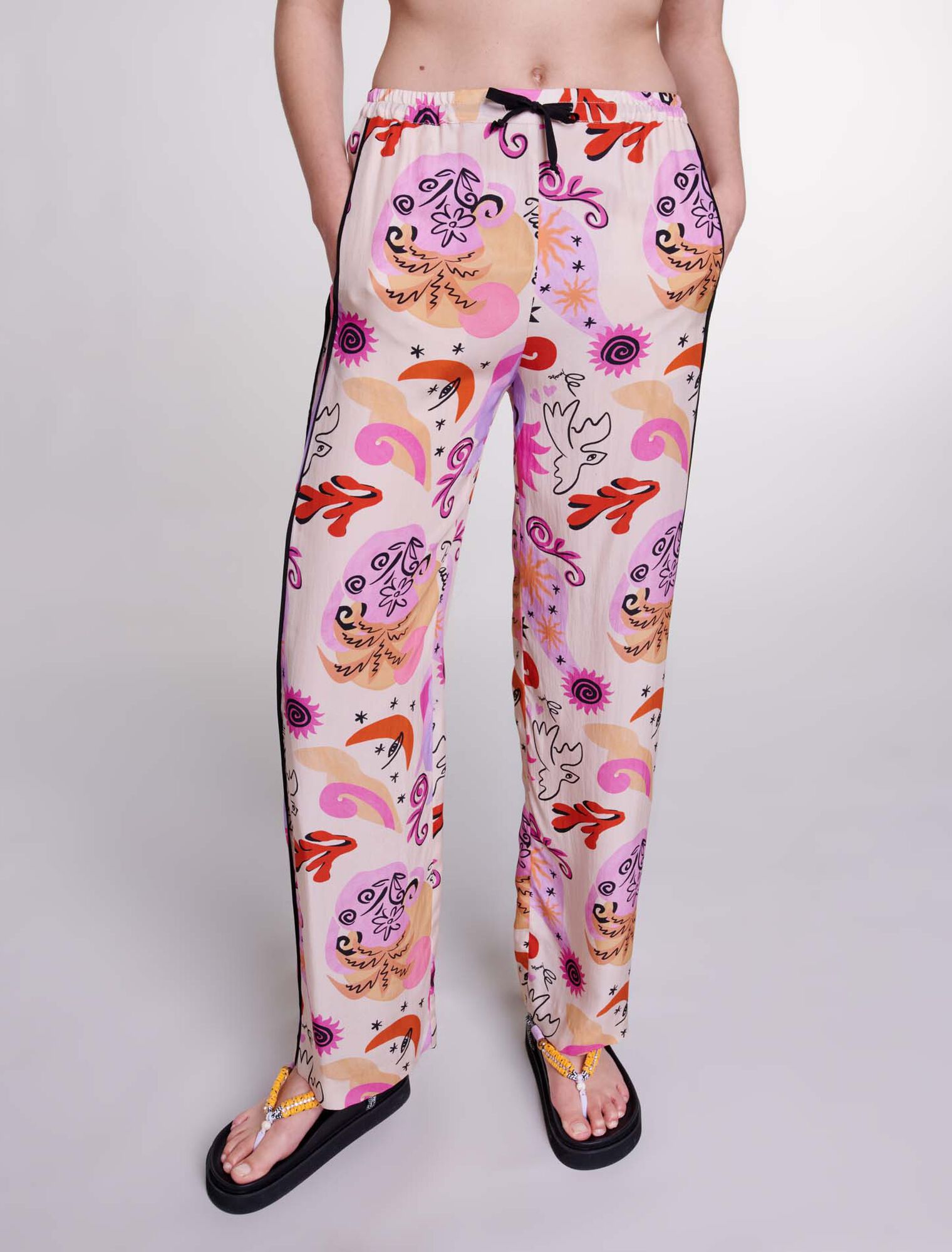 Silk trousers