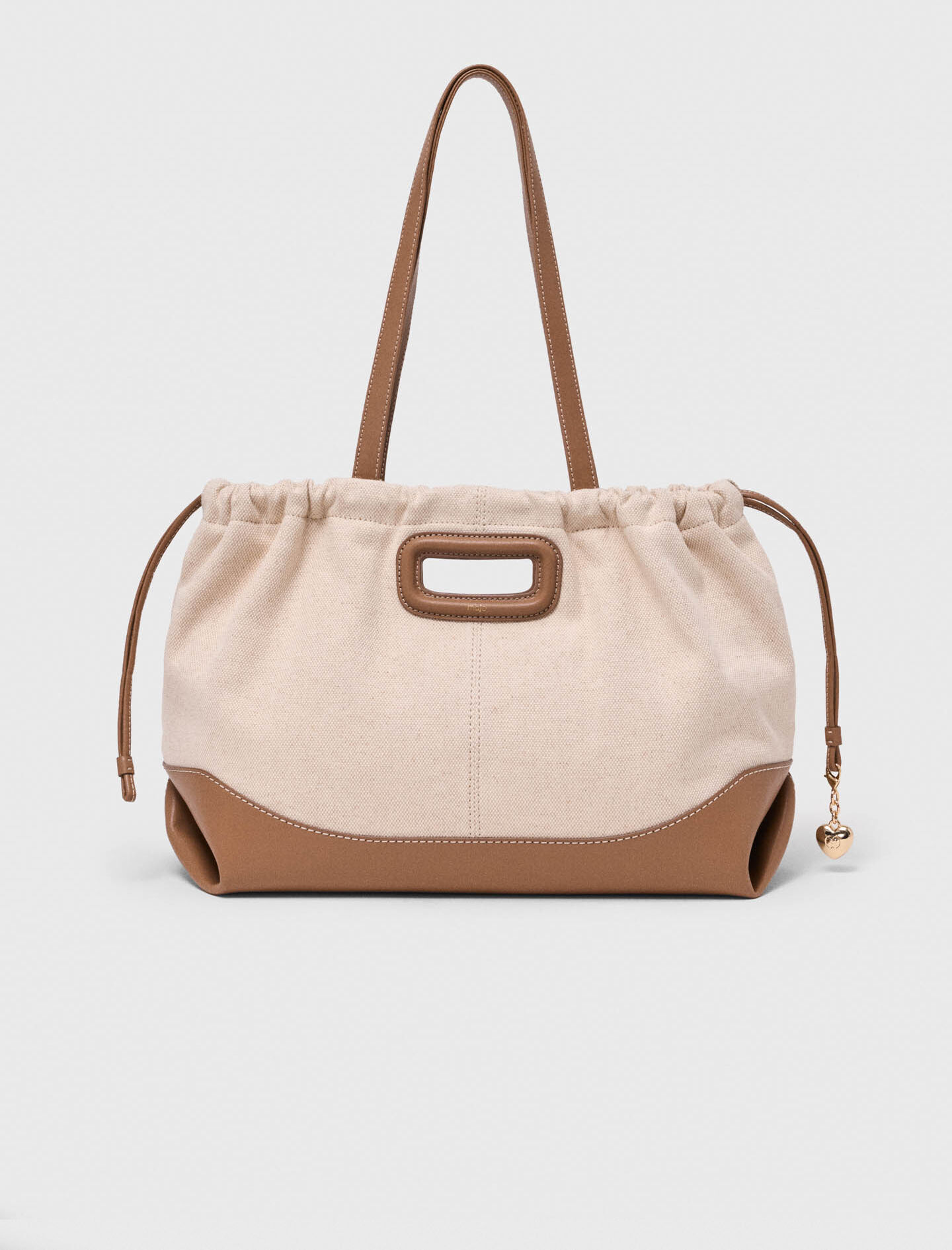 マリィ Milpli canvas and leather tote bag Bicolor For Women | Maje