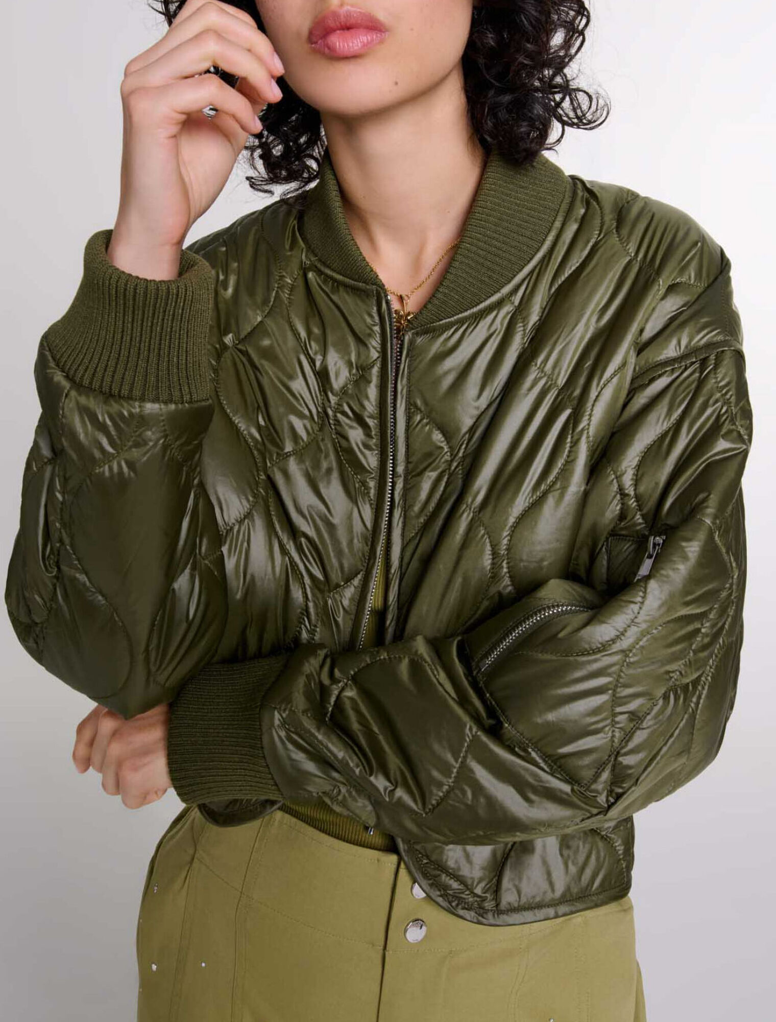 Short quilted jacket