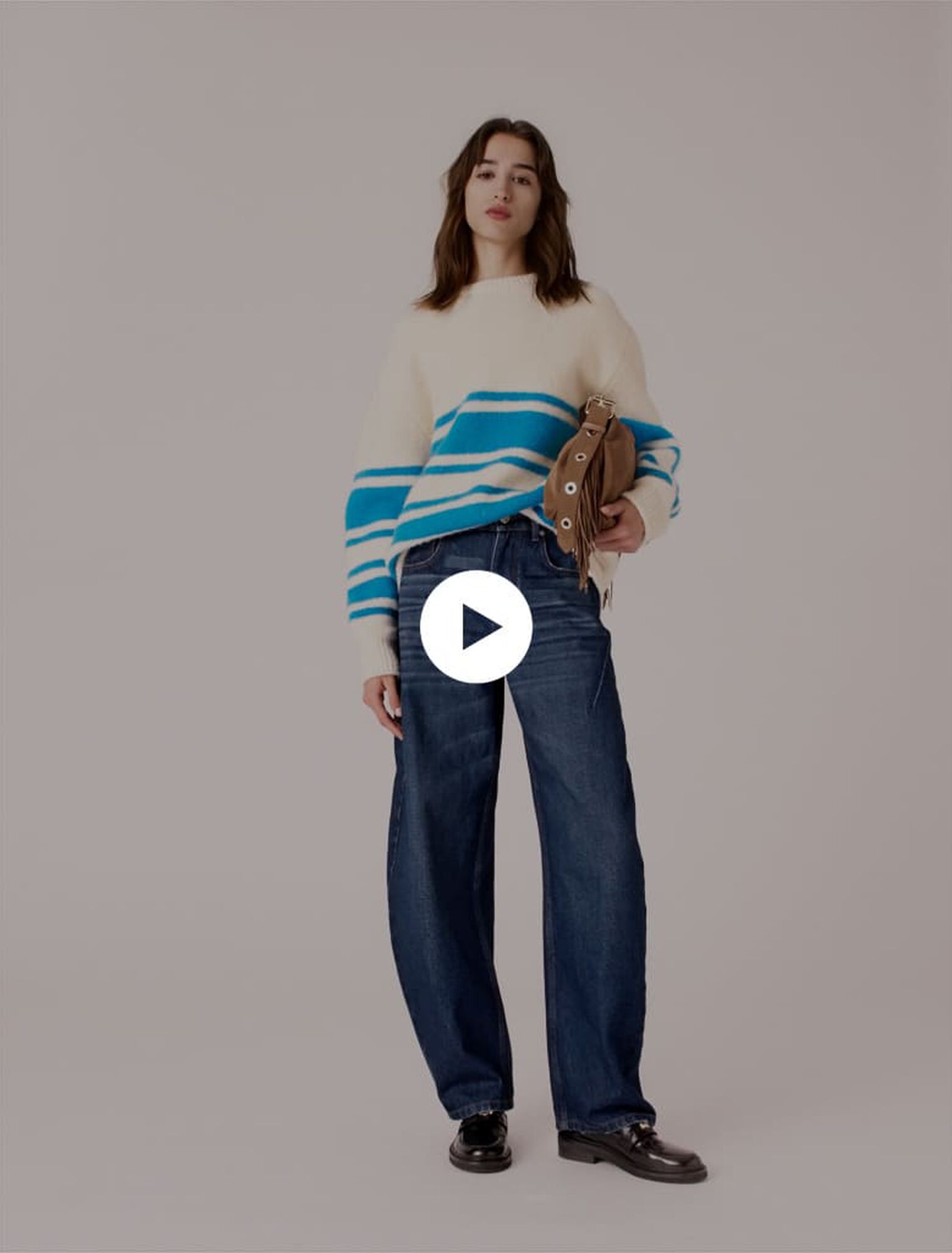 Oversized wool-blend sweater