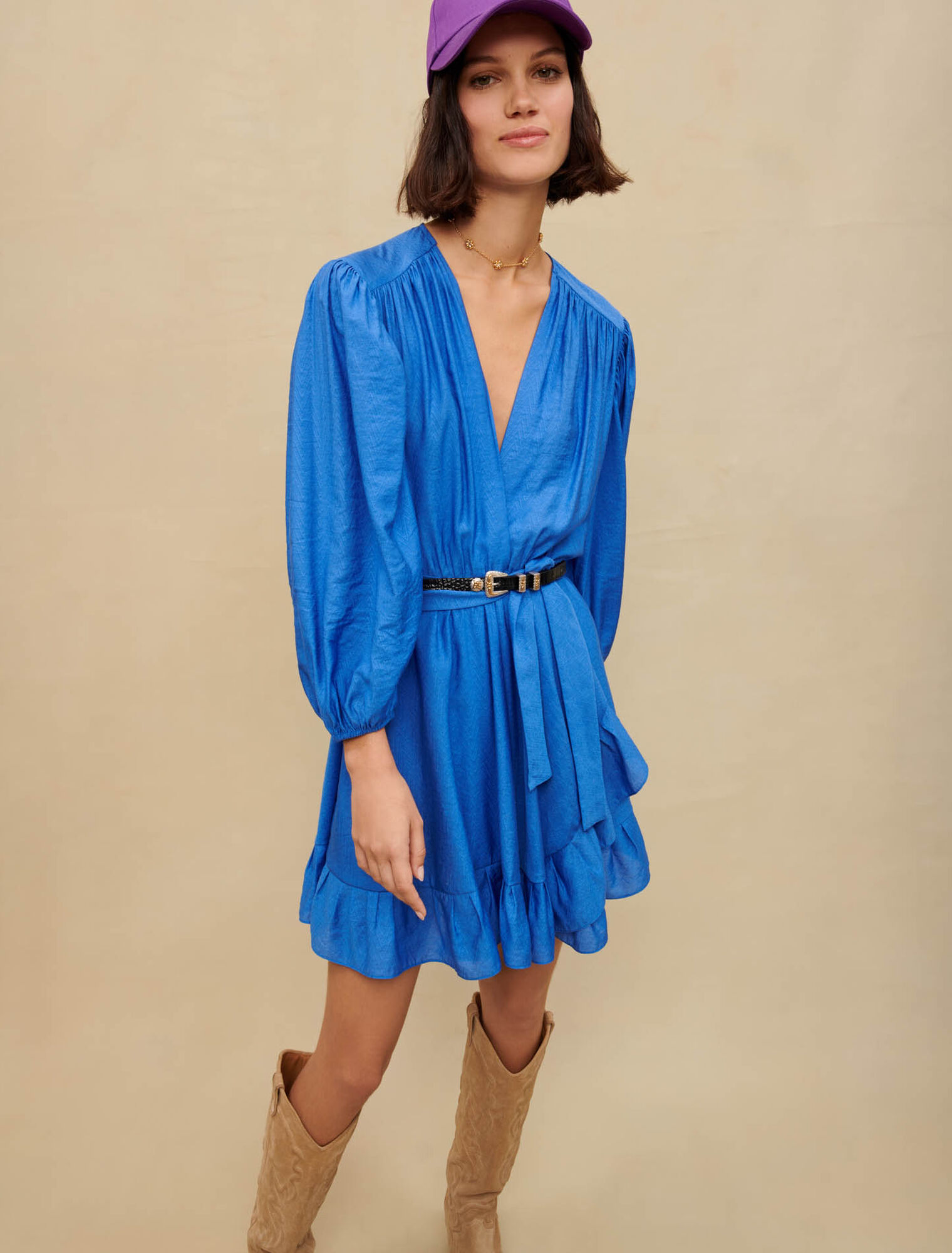 Short ruffled dress