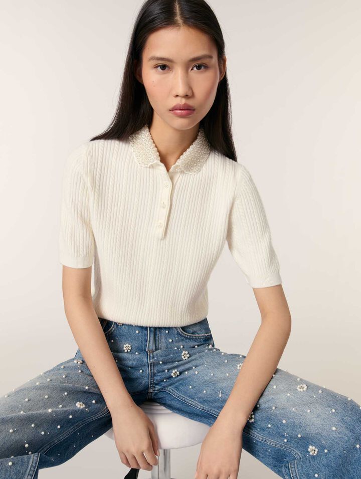Collared polo short sleeve shirt