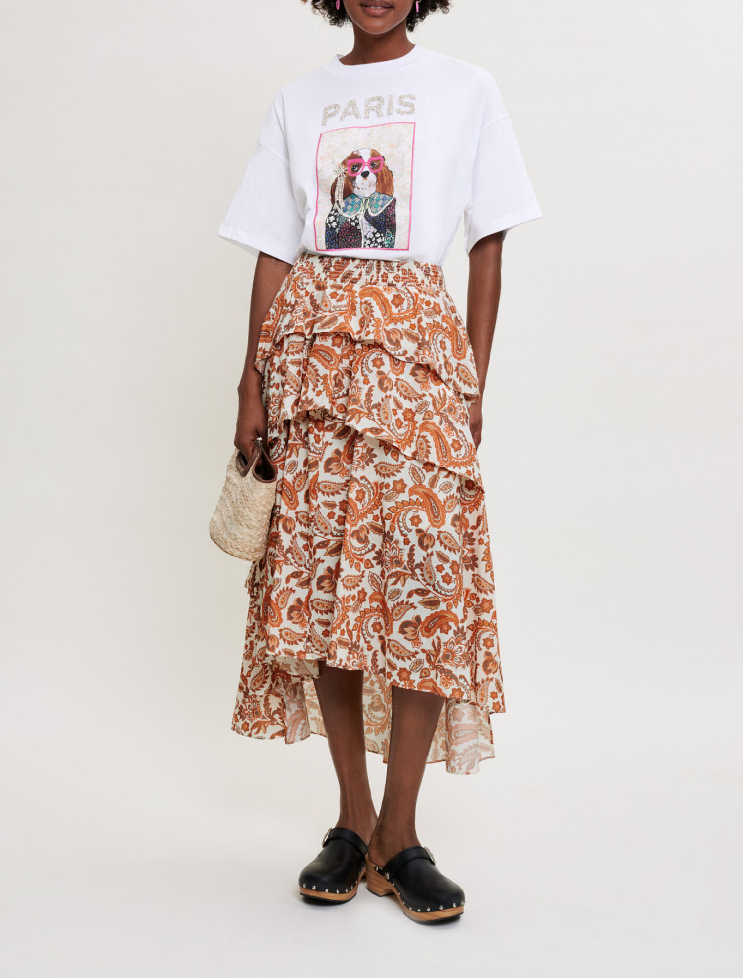 Printed cotton underskirt