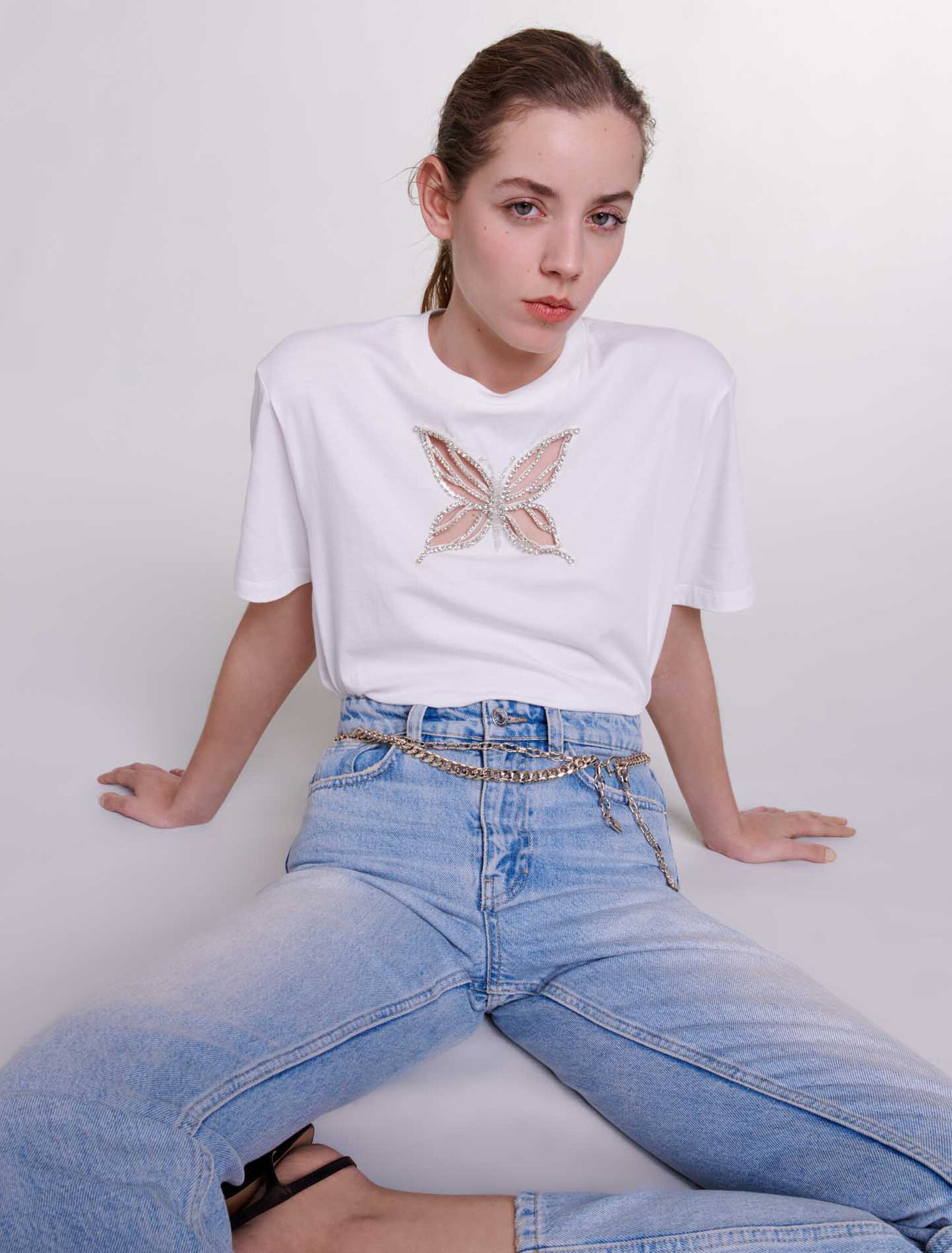 Rhinestone T-shirt