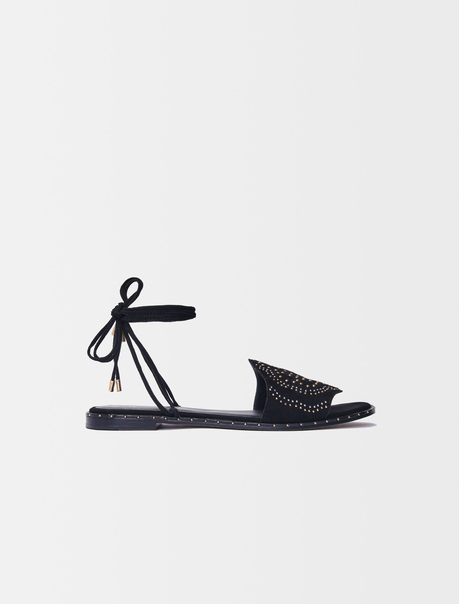 Flat studded sandals