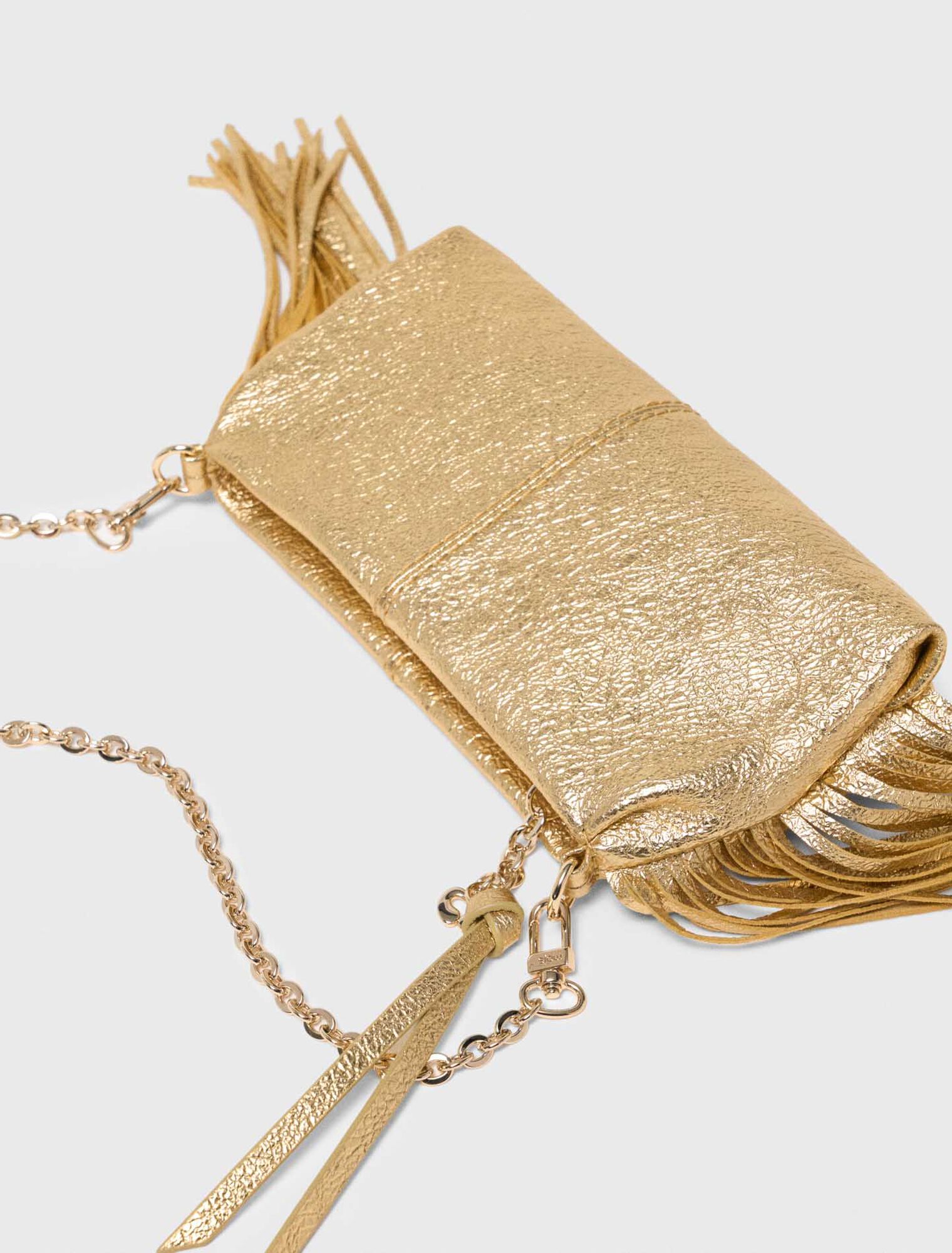 Miss M Metallic Pouch Bag