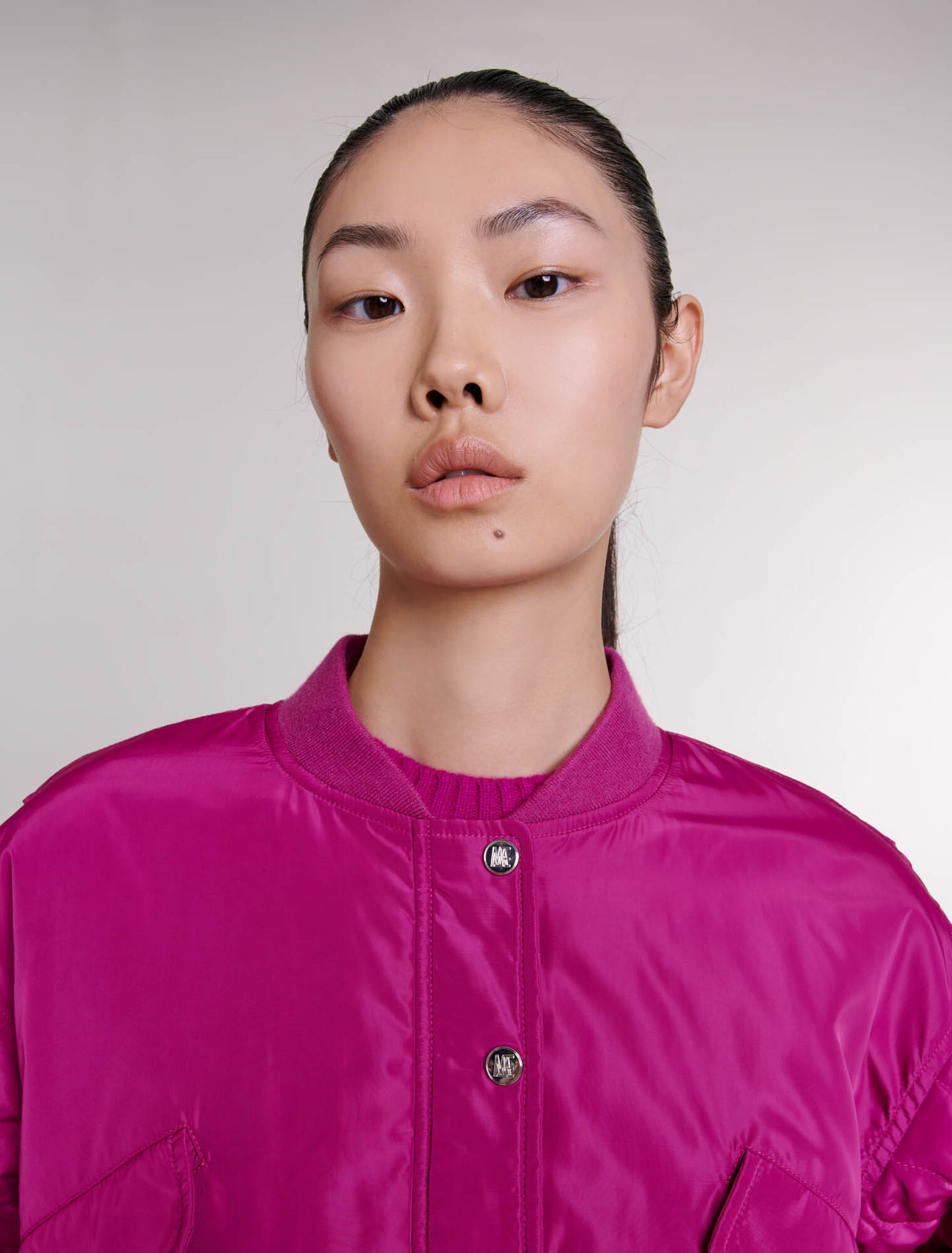 Short bomber jacket