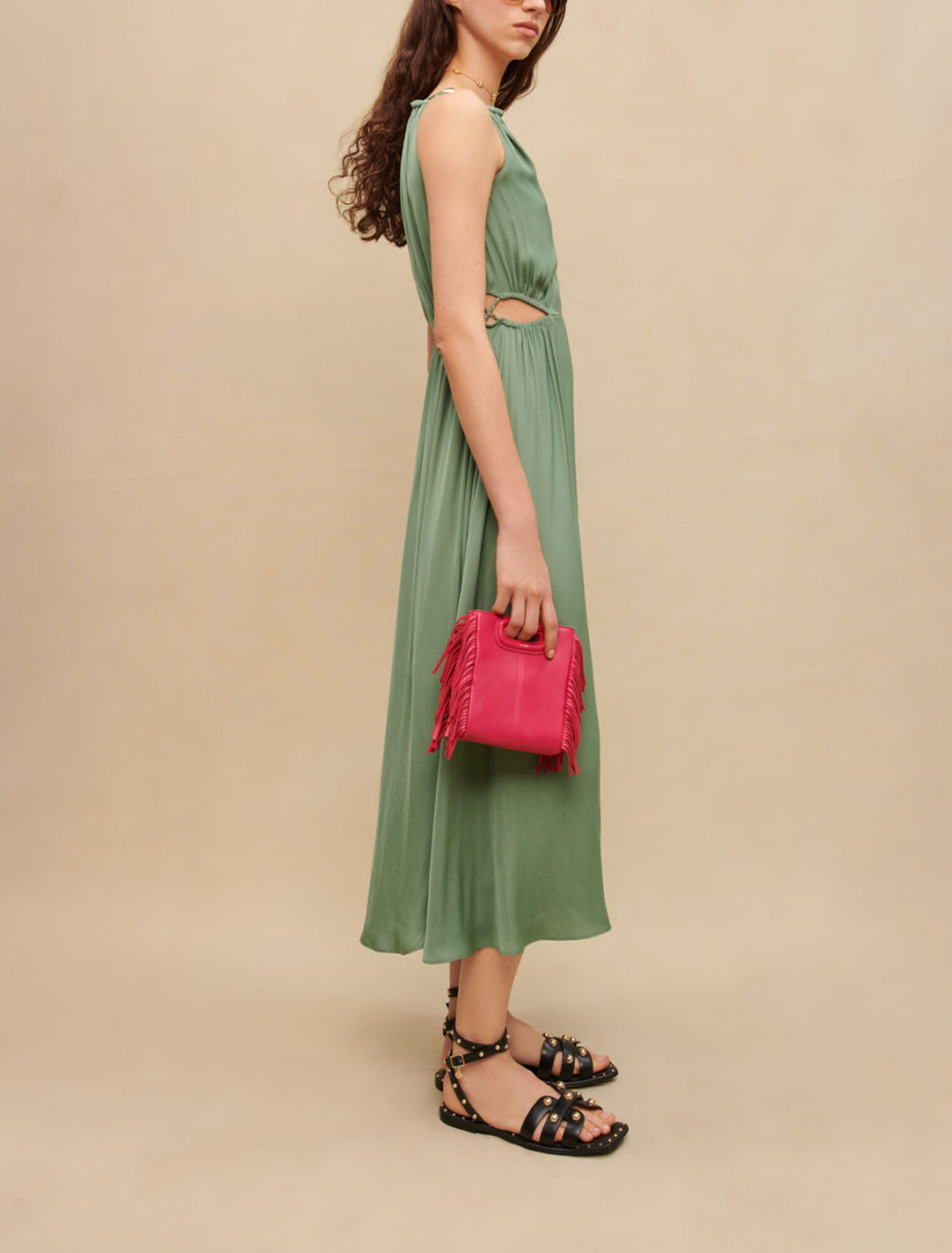 Openwork midi dress