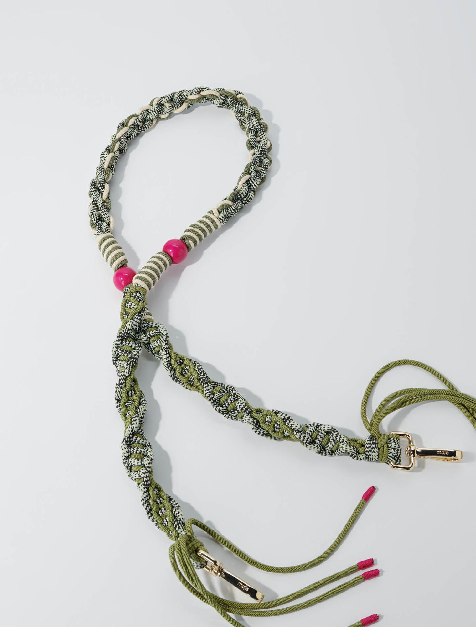 Braided shoulder strap