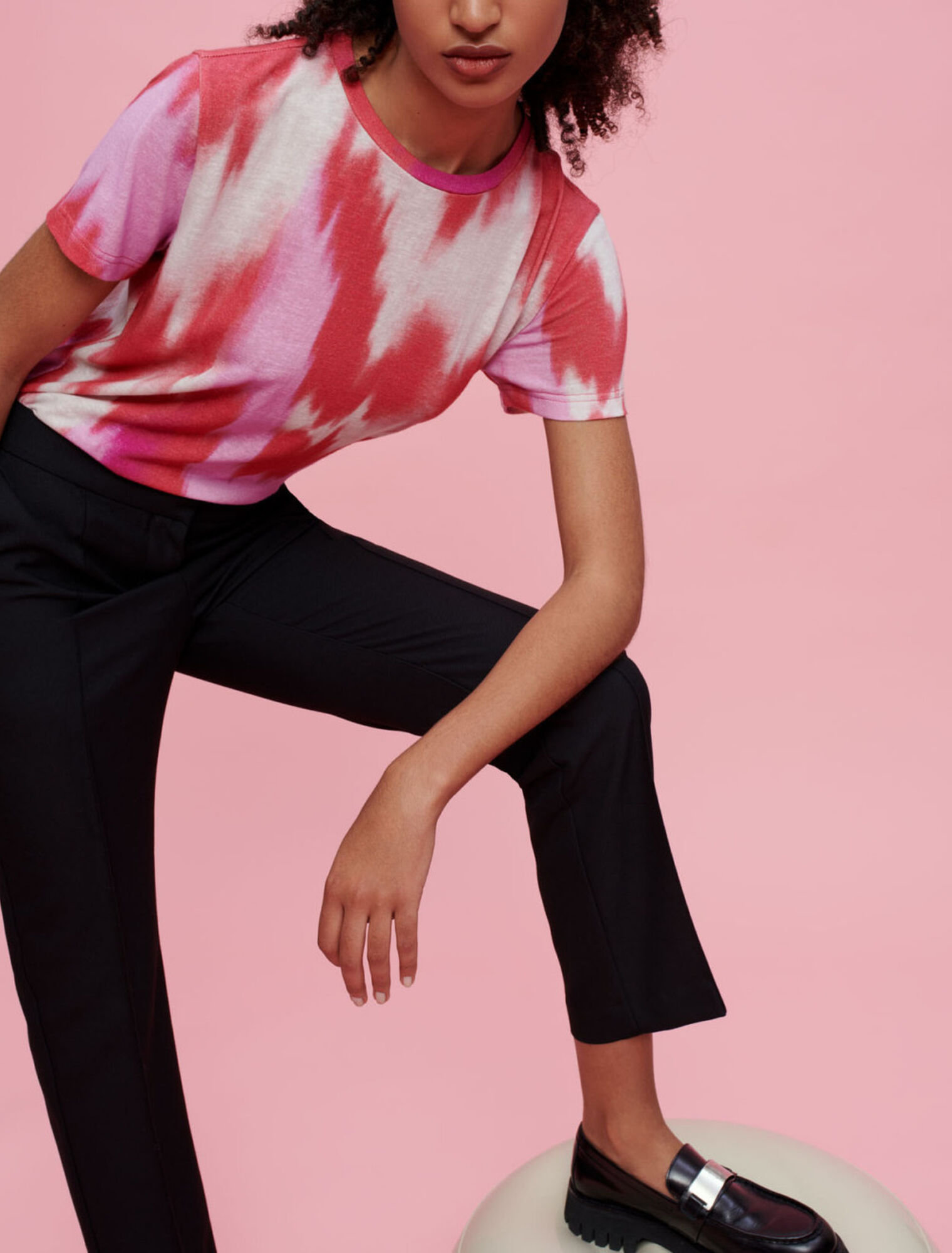 Straight-leg suit pants