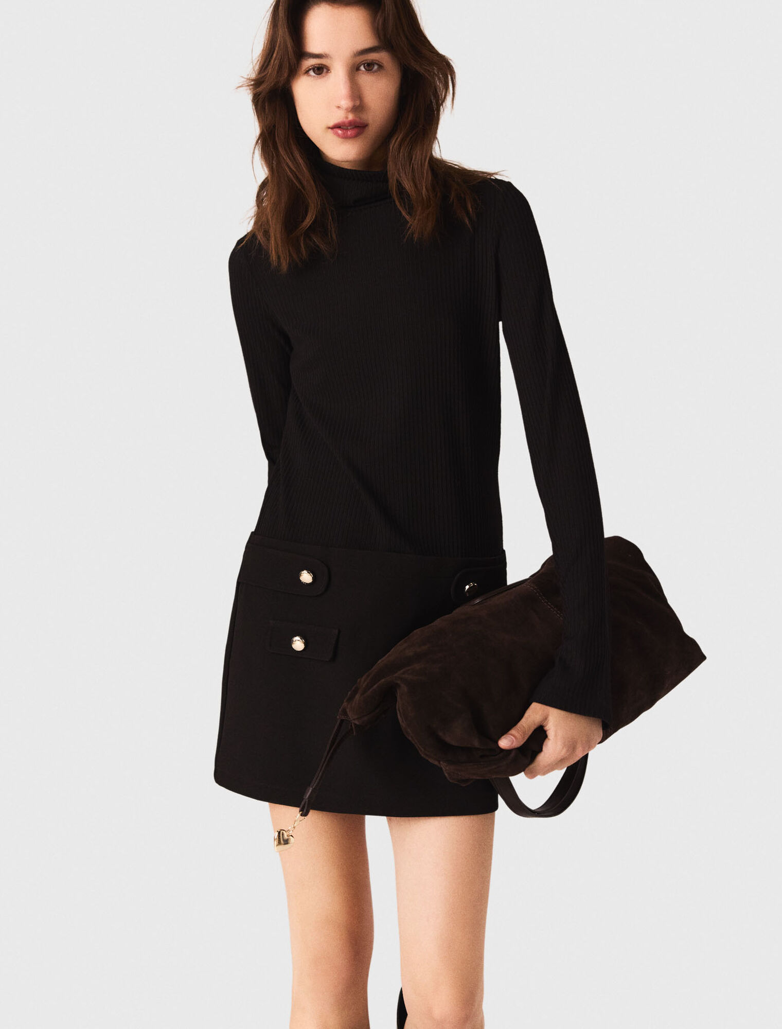Short turtle neck dress