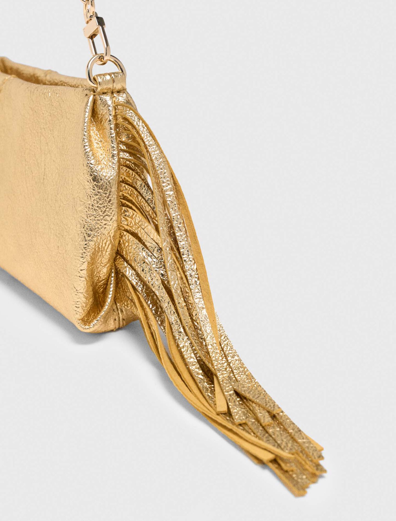 Miss M Metallic Pouch Bag