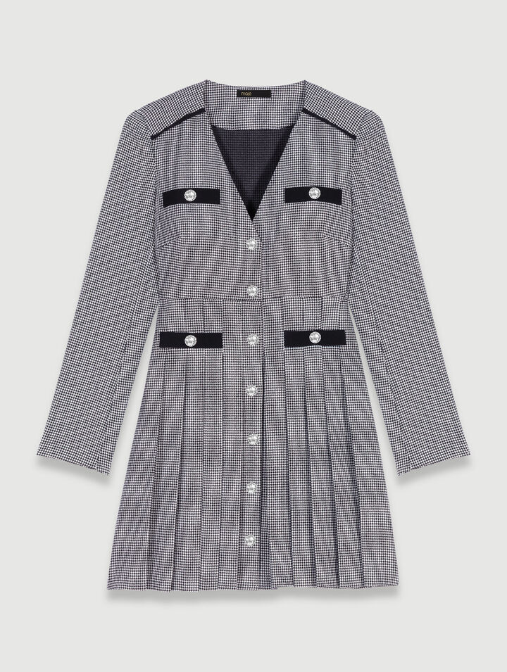 Short pleated dress
