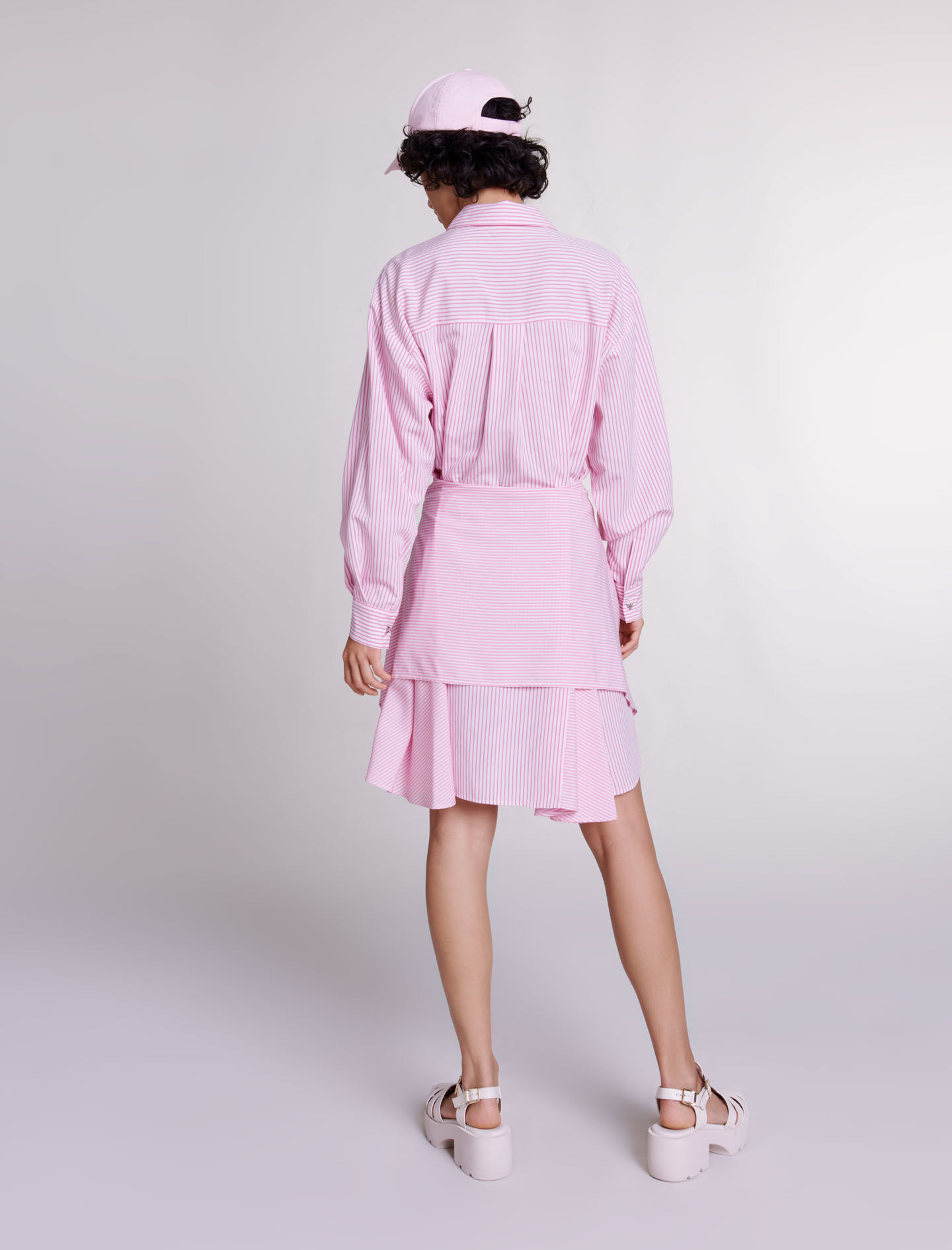 卸売 Striped shirt dress ワンピース