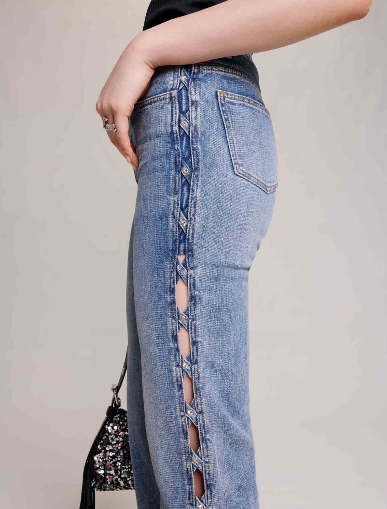 Straight-leg jeans