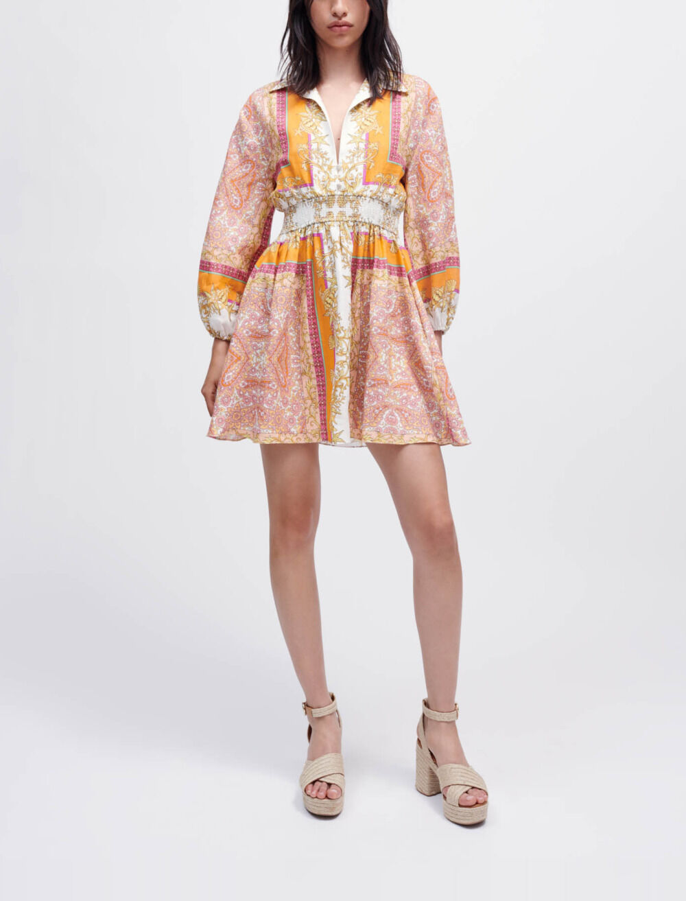 Maje scarf dress with studs new arrivals