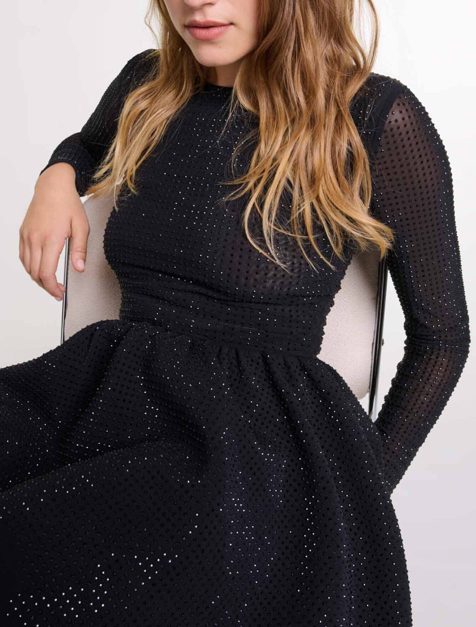 Rhinestone mini dress