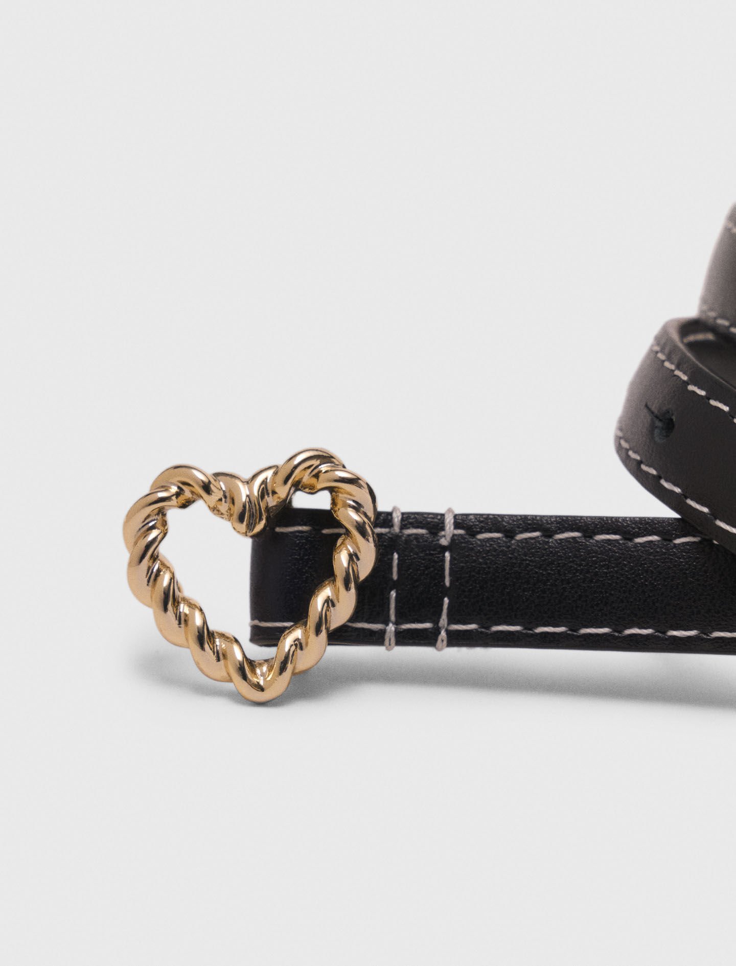 THE RED THREAD S heart belt ブラック THE RED THREAD S heart belt