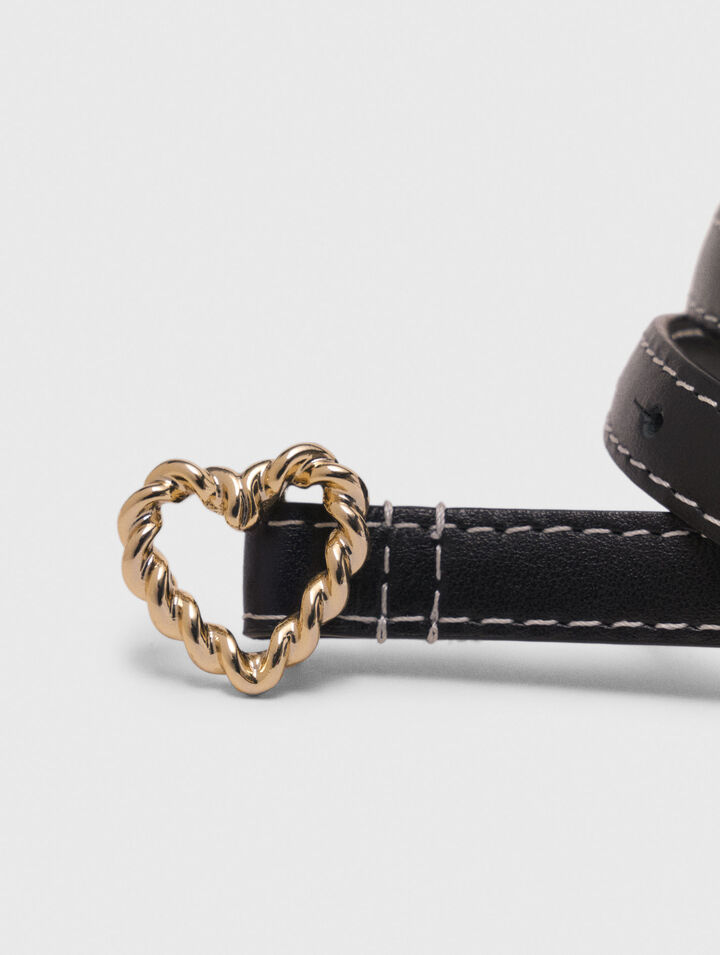 Slim heart belt