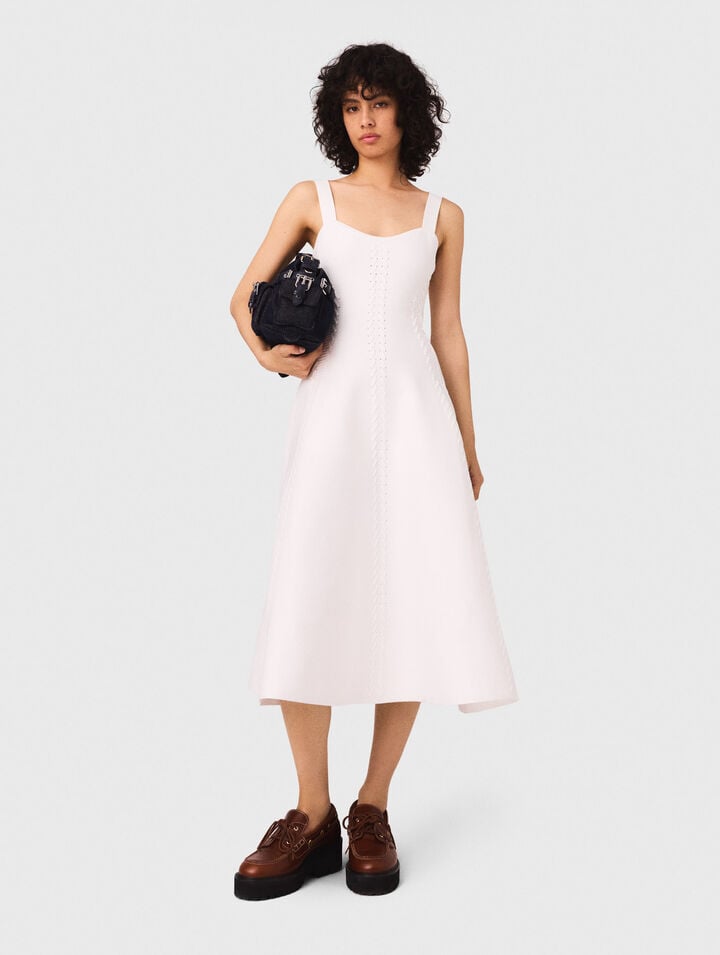 Long knit babydoll dress