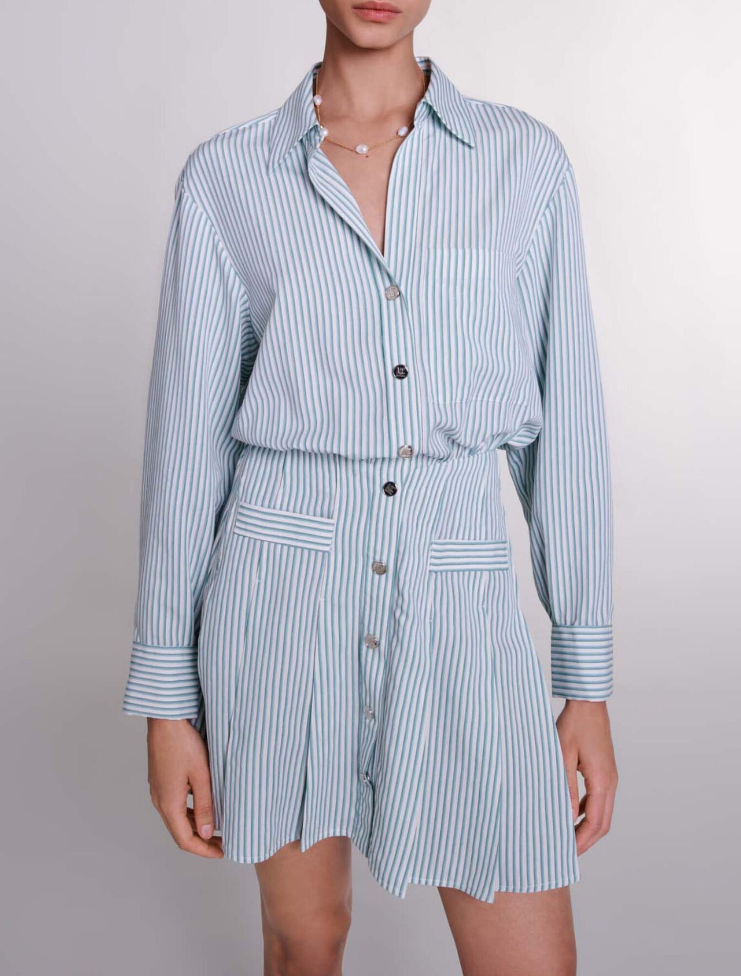 Striped shirt dress