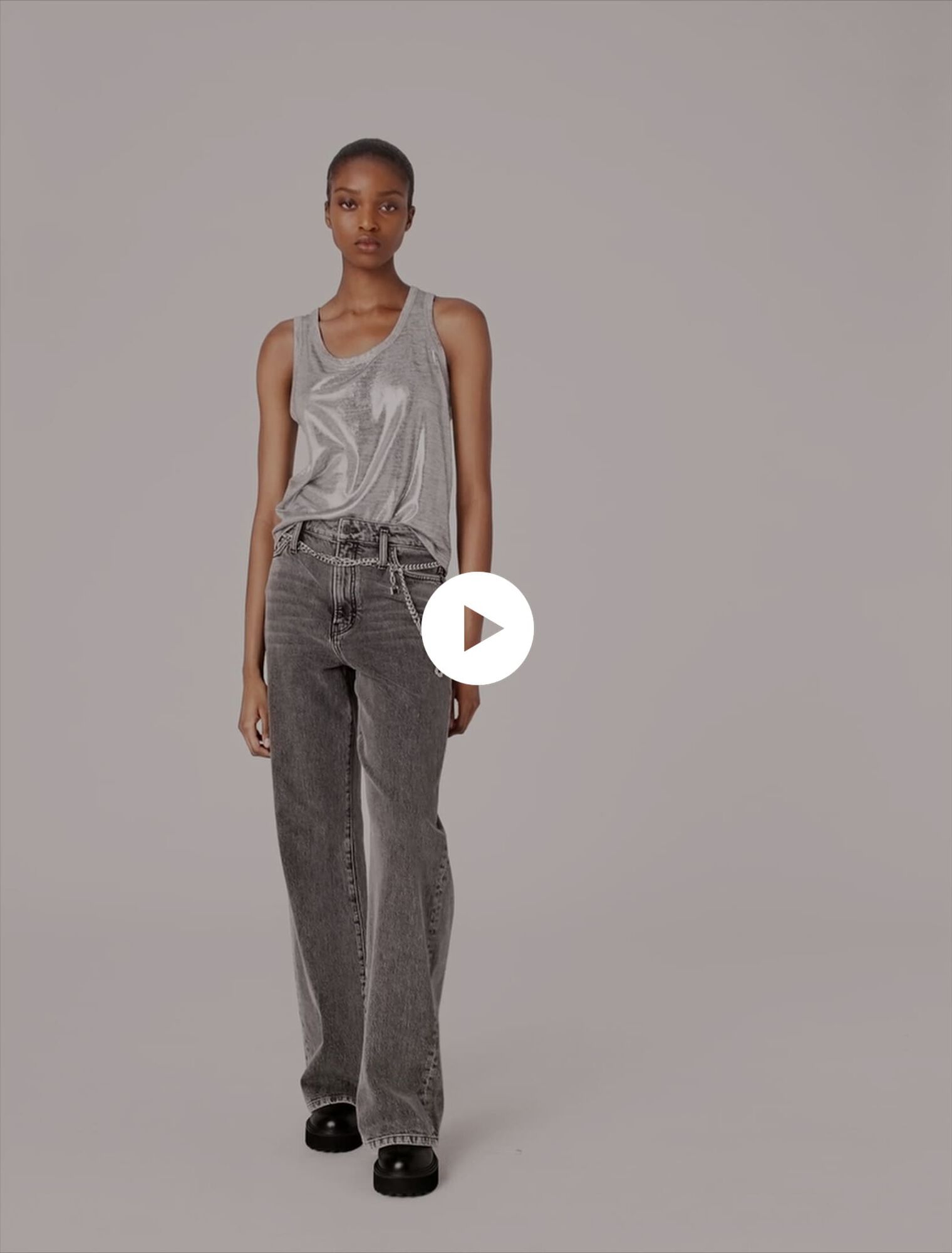 Metallic tank top