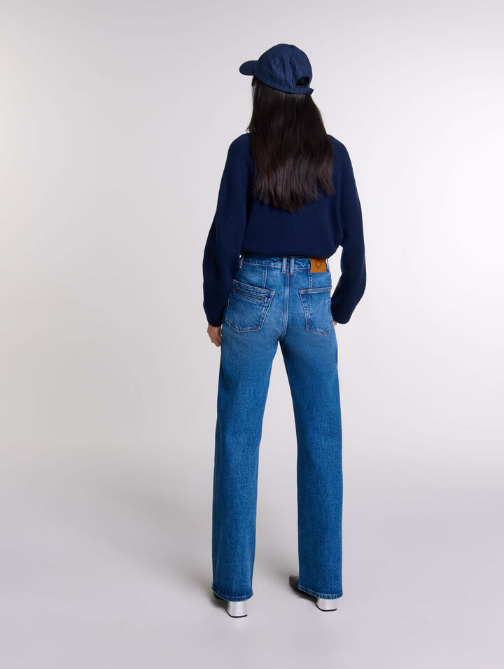 Straight-leg jeans