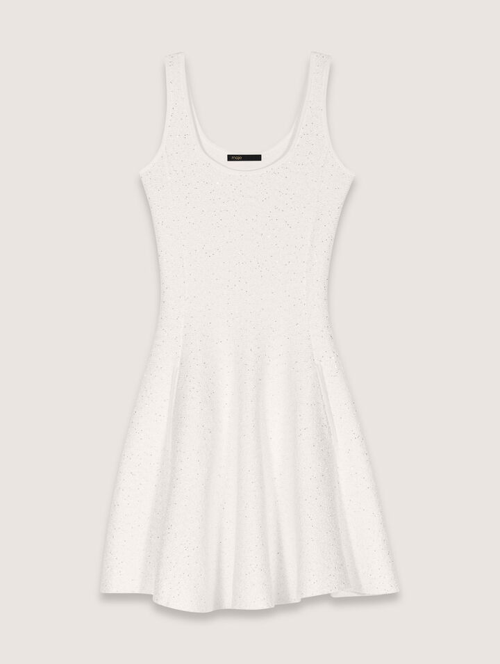Sequin knit mini dress