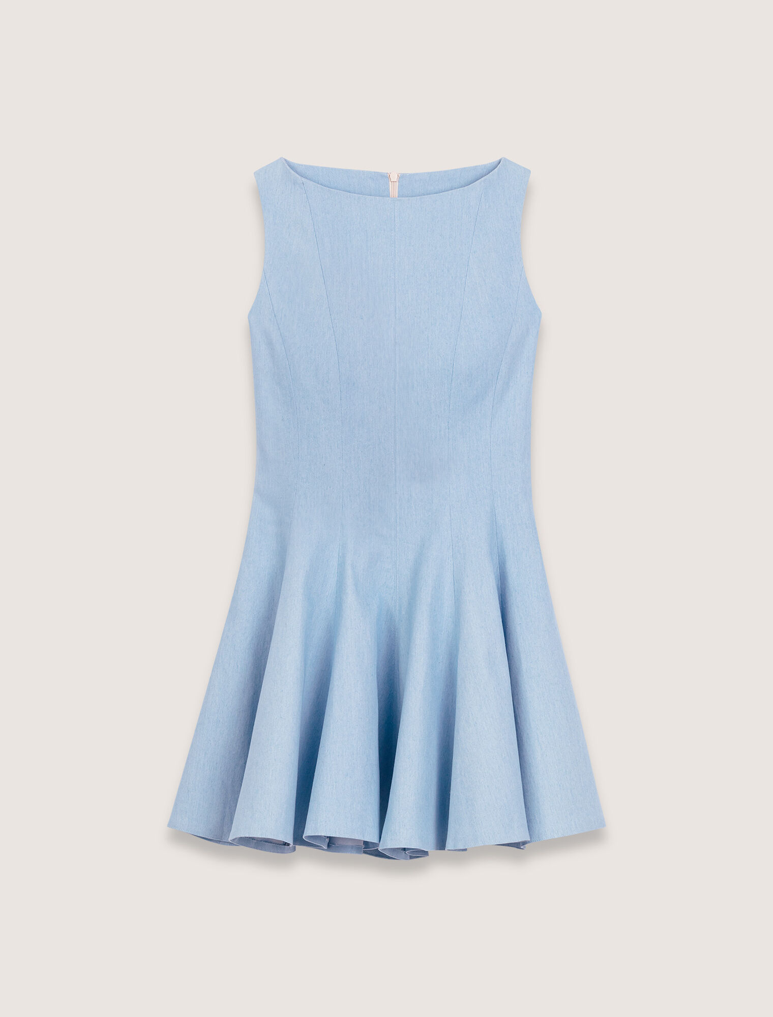 Mini flared cotton dress