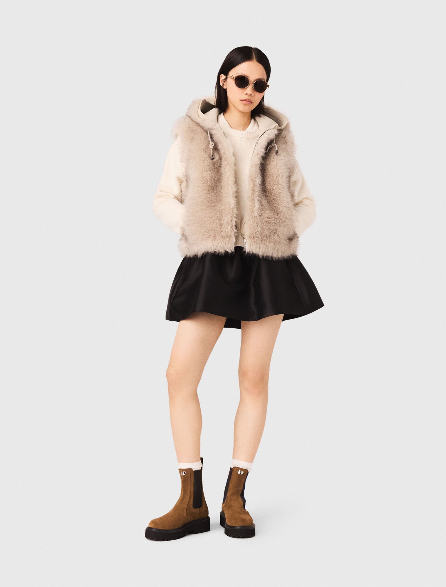 Short faux fur jacket