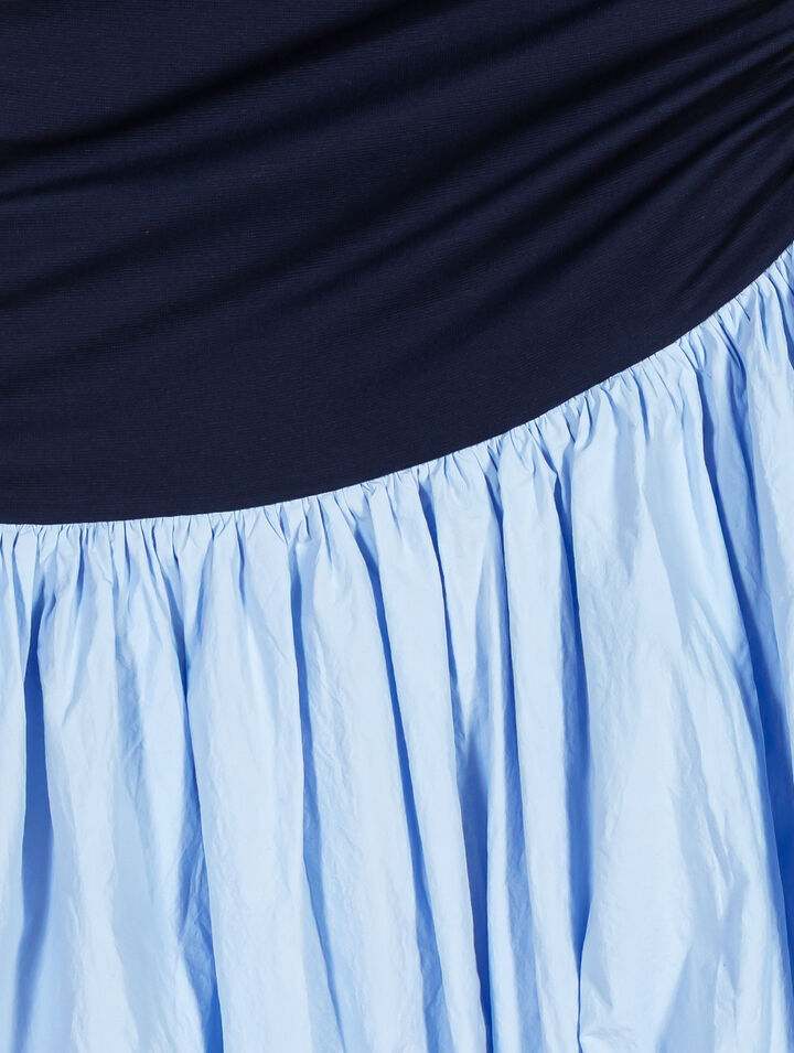 Jersey and cotton mix dress
