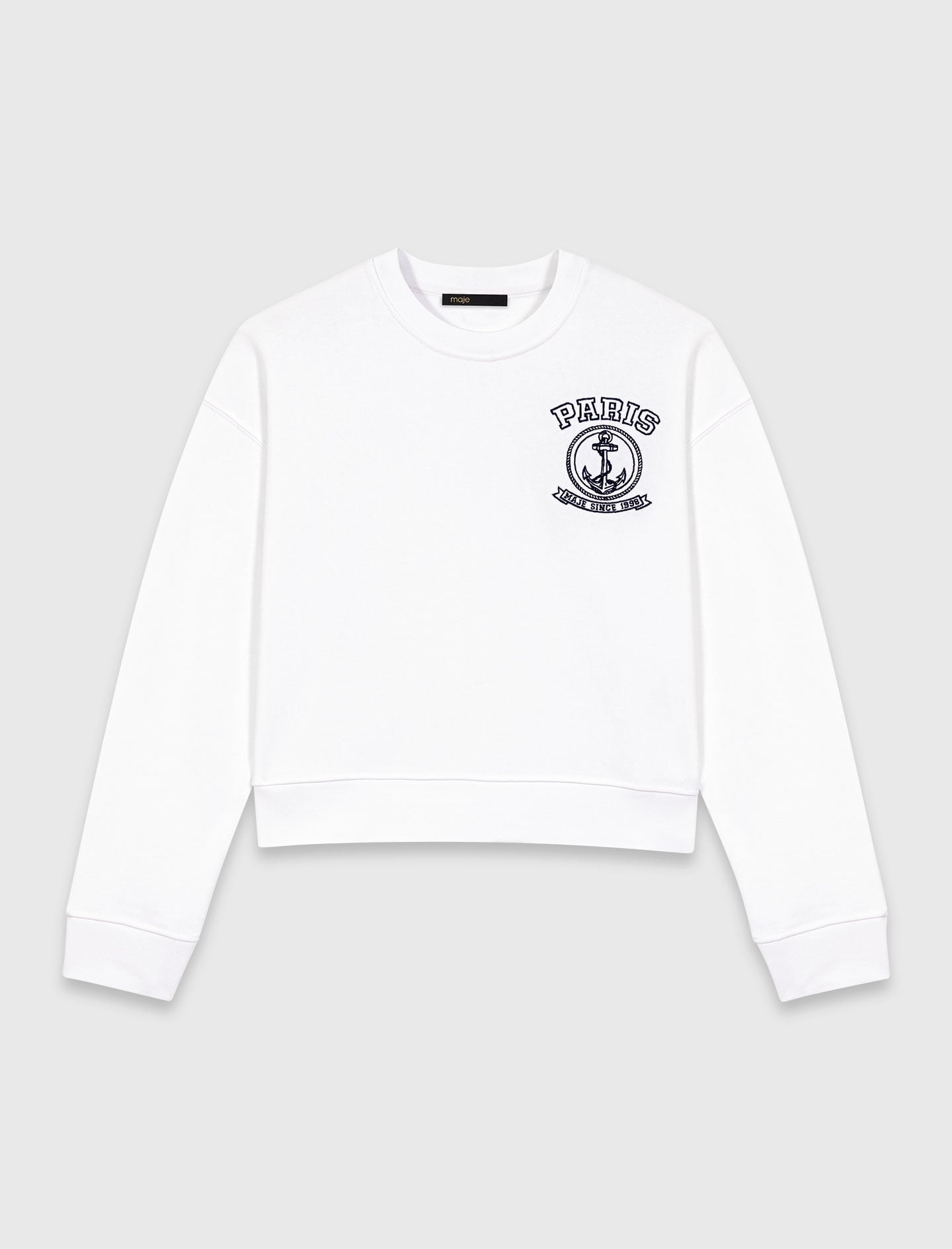 Sailor print sweatshirt White For Women | Maje