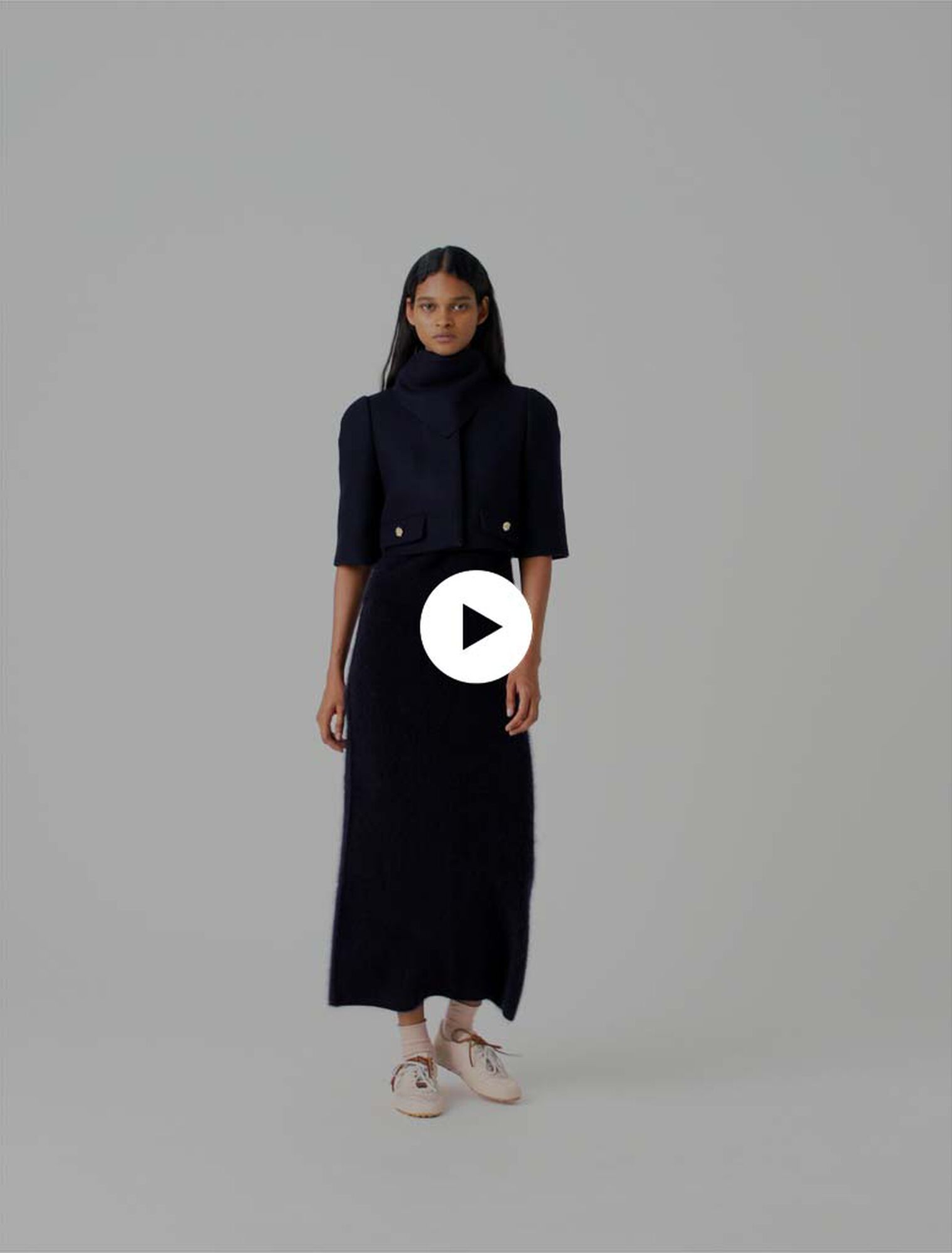 Short wool jacket