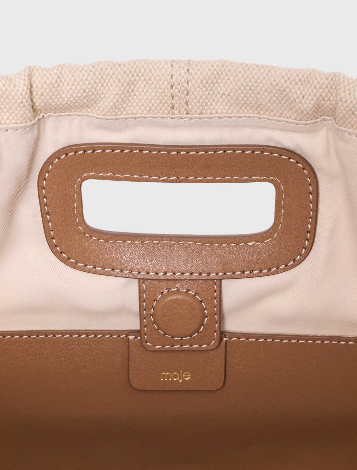 Milpli canvas and leather tote bag