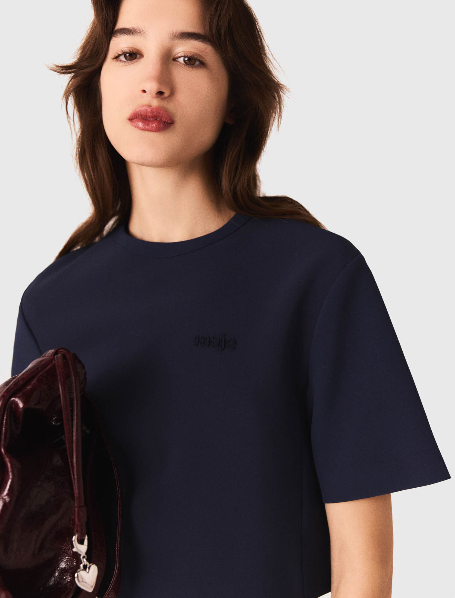 Heavy crepe short top