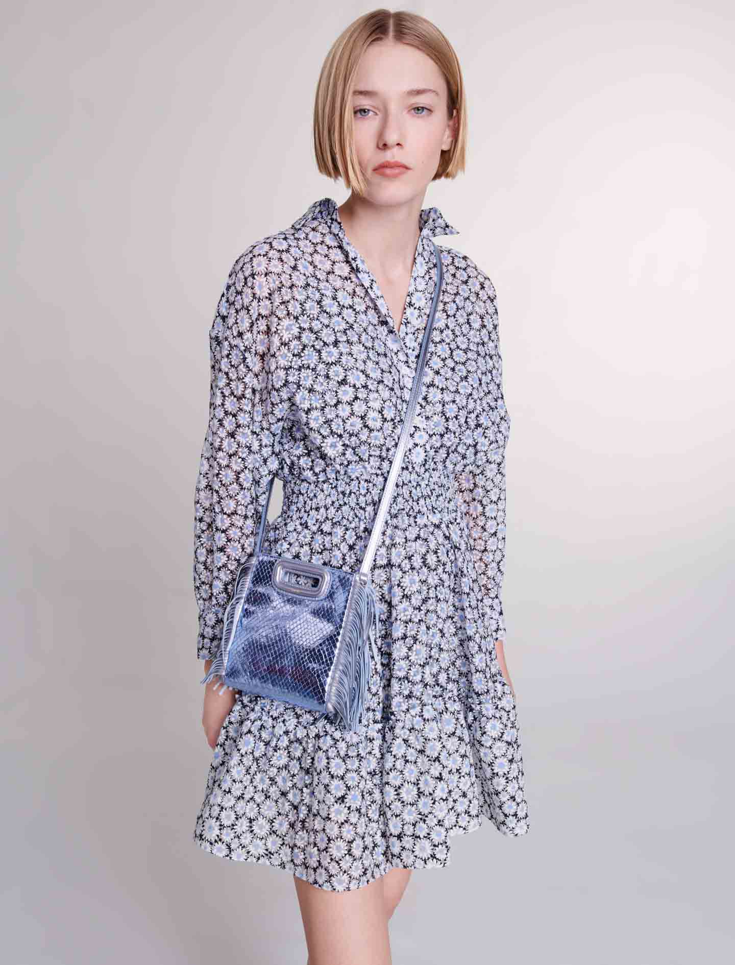 Mercury Duo MERCURYDUO Flower Random Pleated Dress Long F