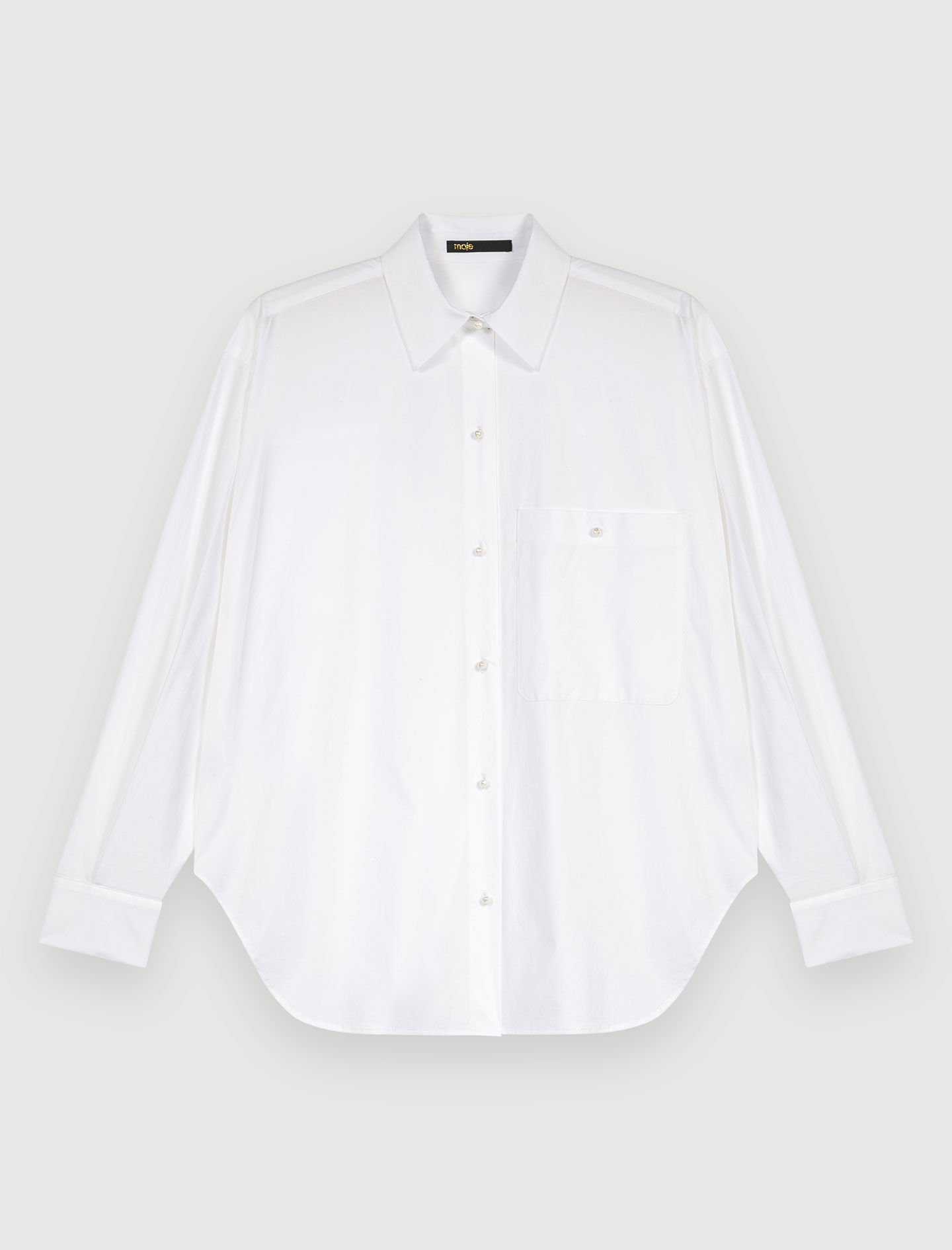 総合福袋 White cotton poplin shirt White For Women | Maje トップス