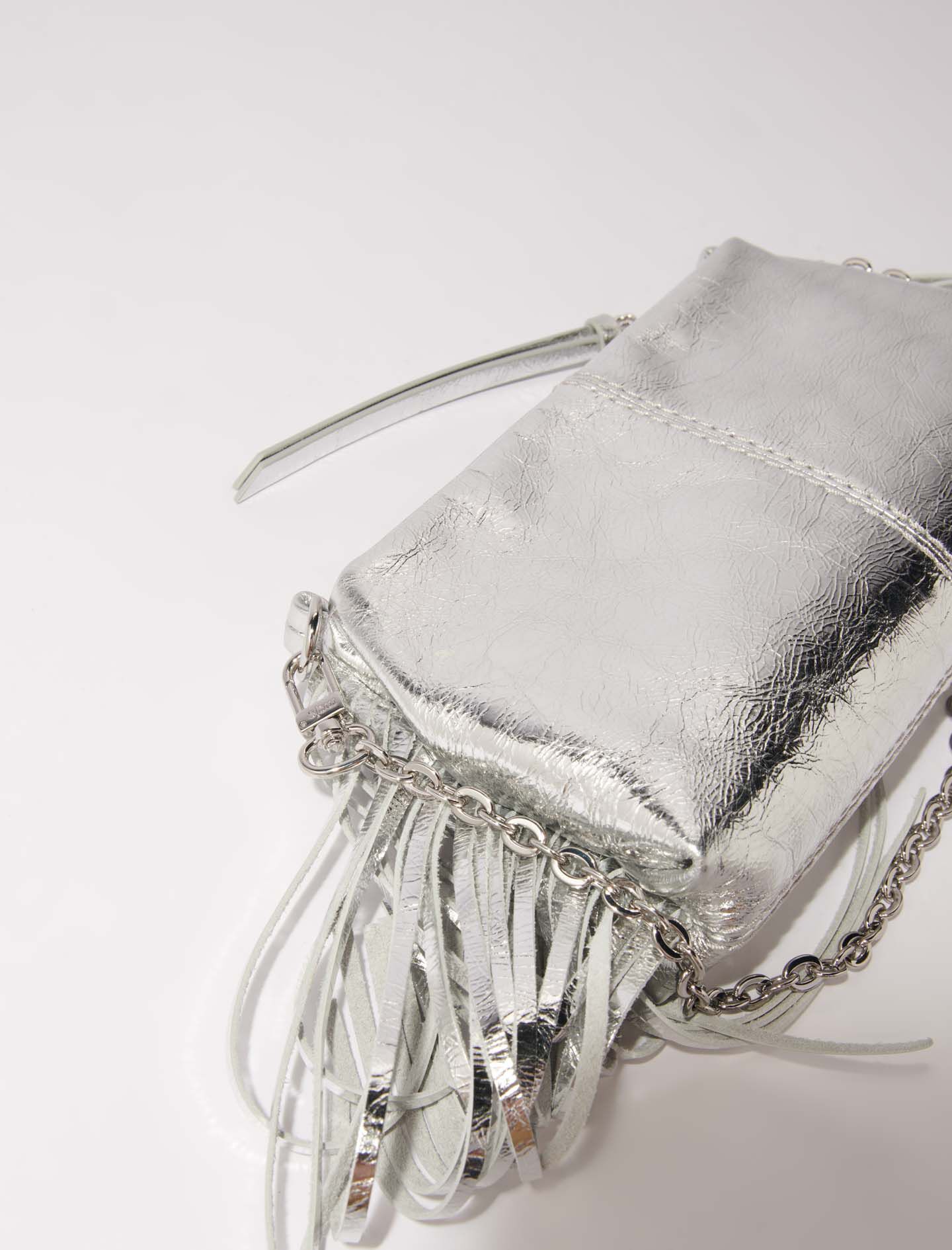 バッグ M. Leather Cylinder Bag (Silver) Maje_MFAPM00221-0500_H_1.jpg