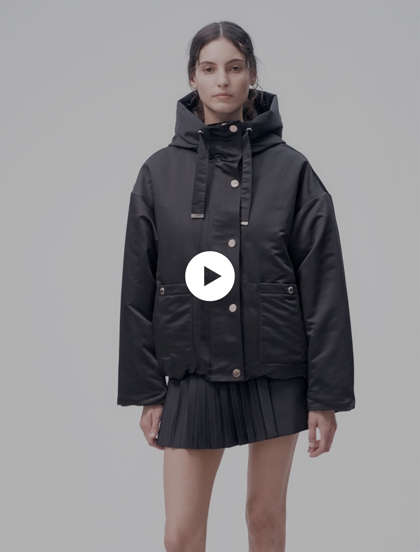 Padded jacket Black / Gray For Women | Maje Padded jacket Black / Gray For Women | Maje