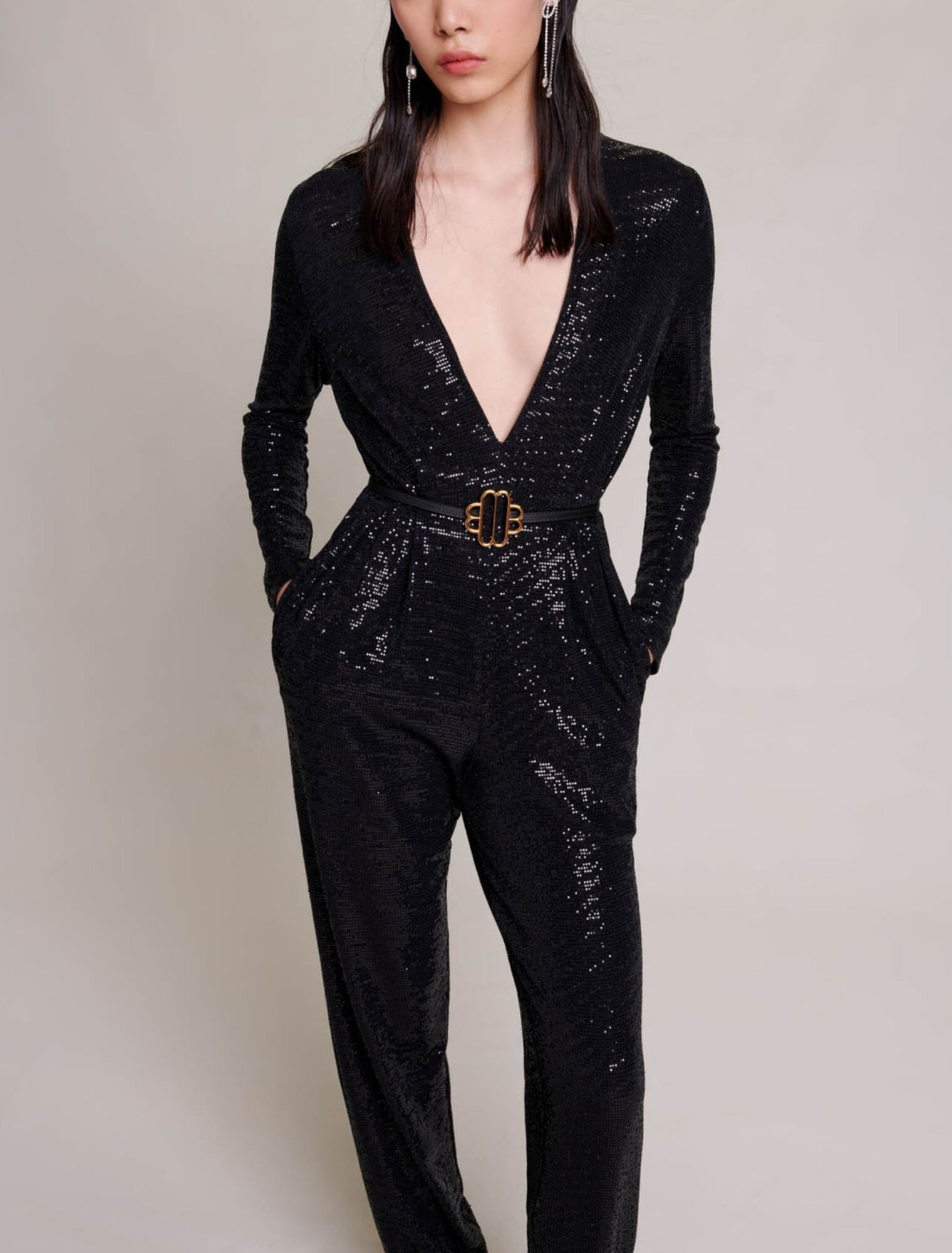 Jumpsuit with sequins