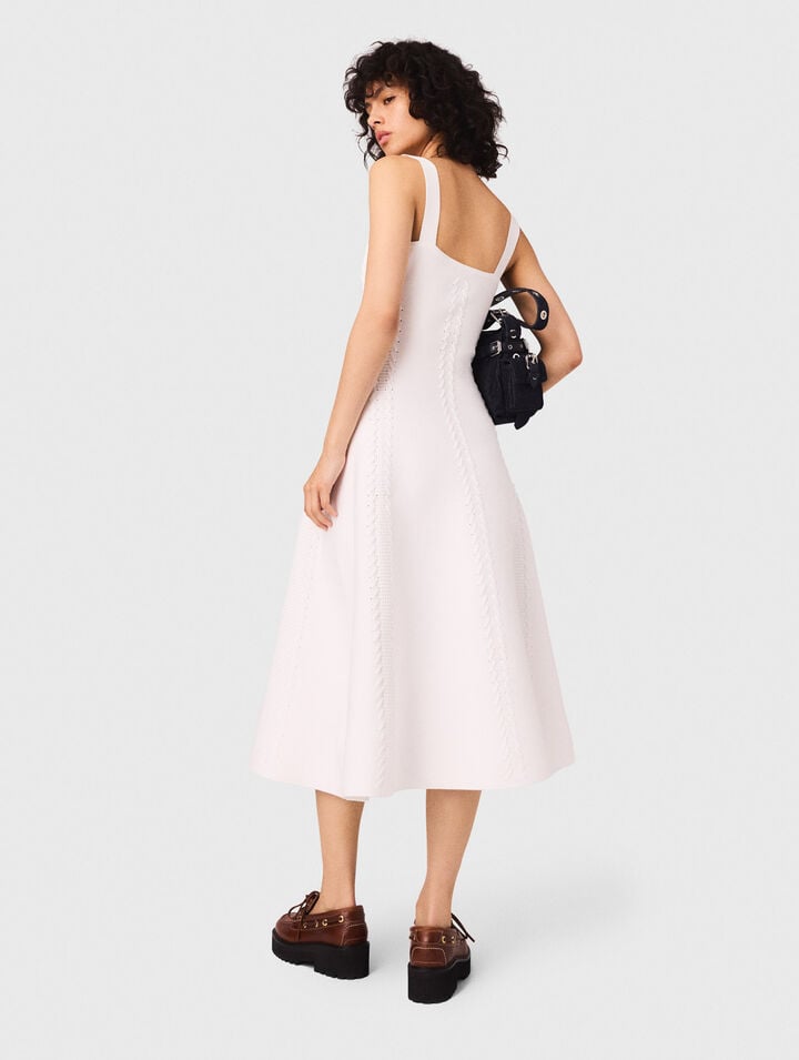 Long knit babydoll dress