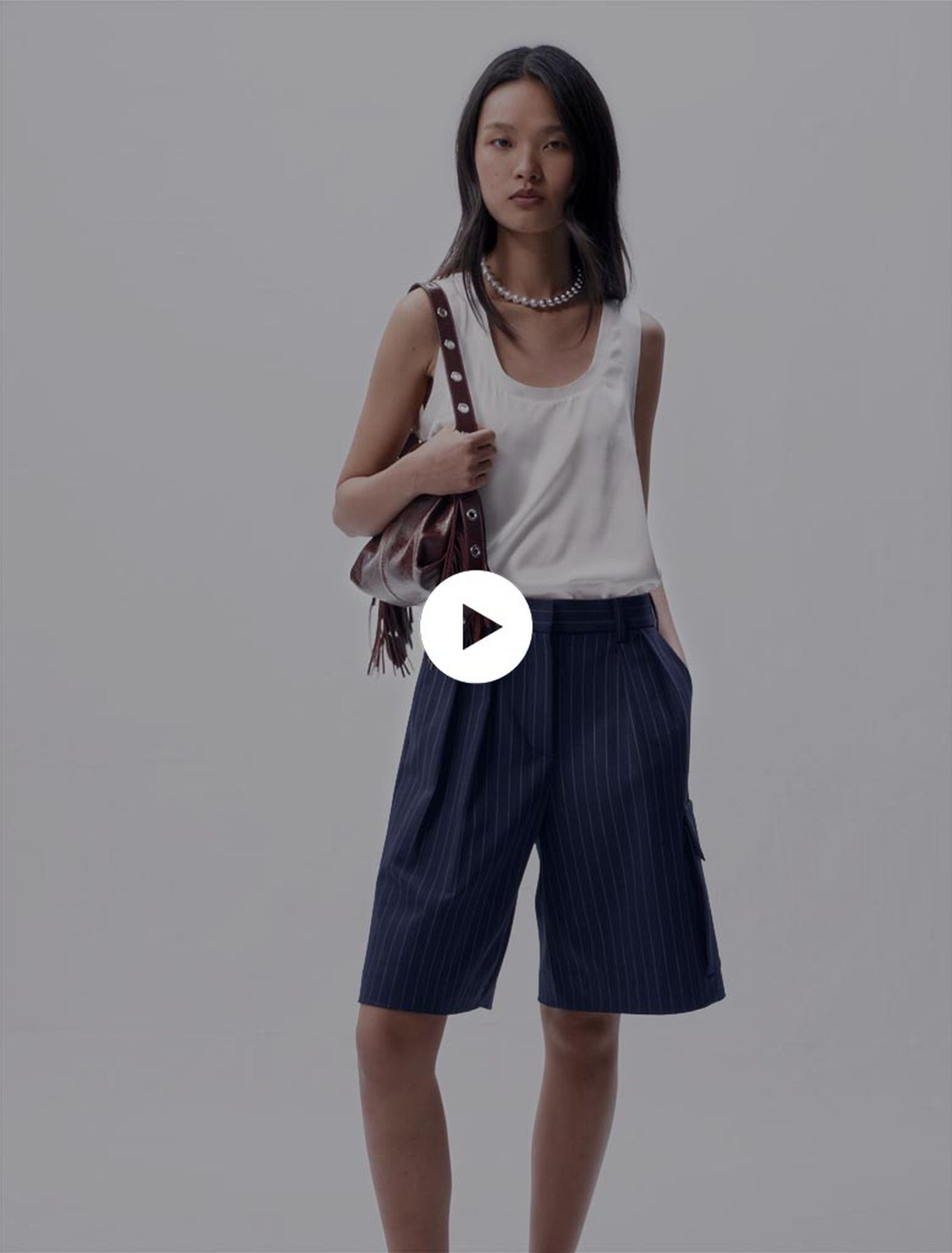 Striped Bermuda shorts 