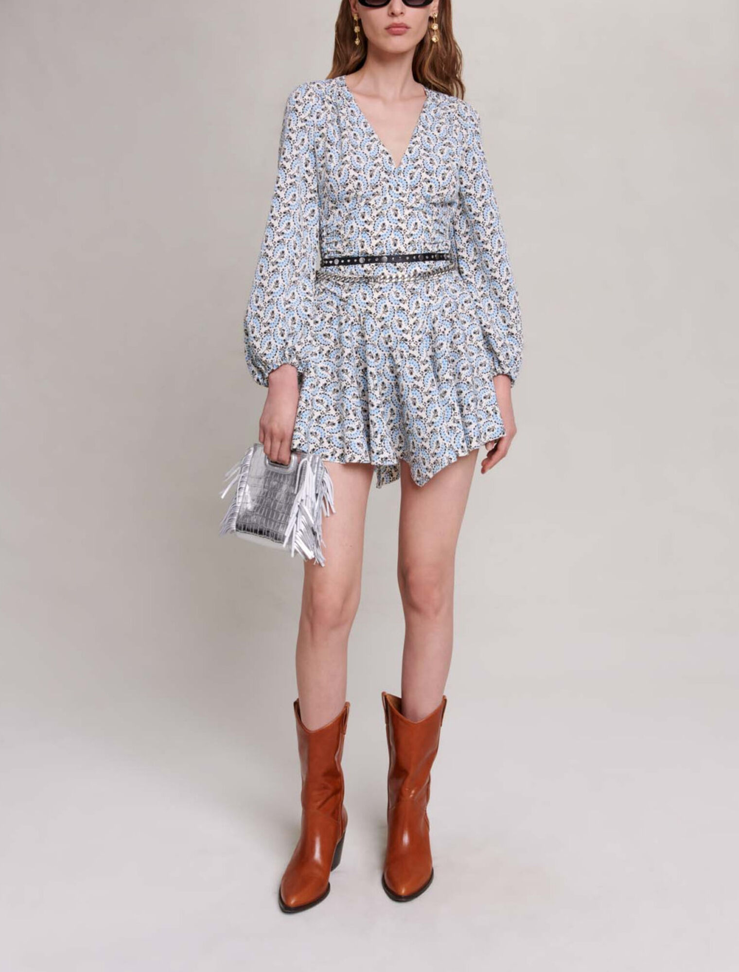 Short crepe dress