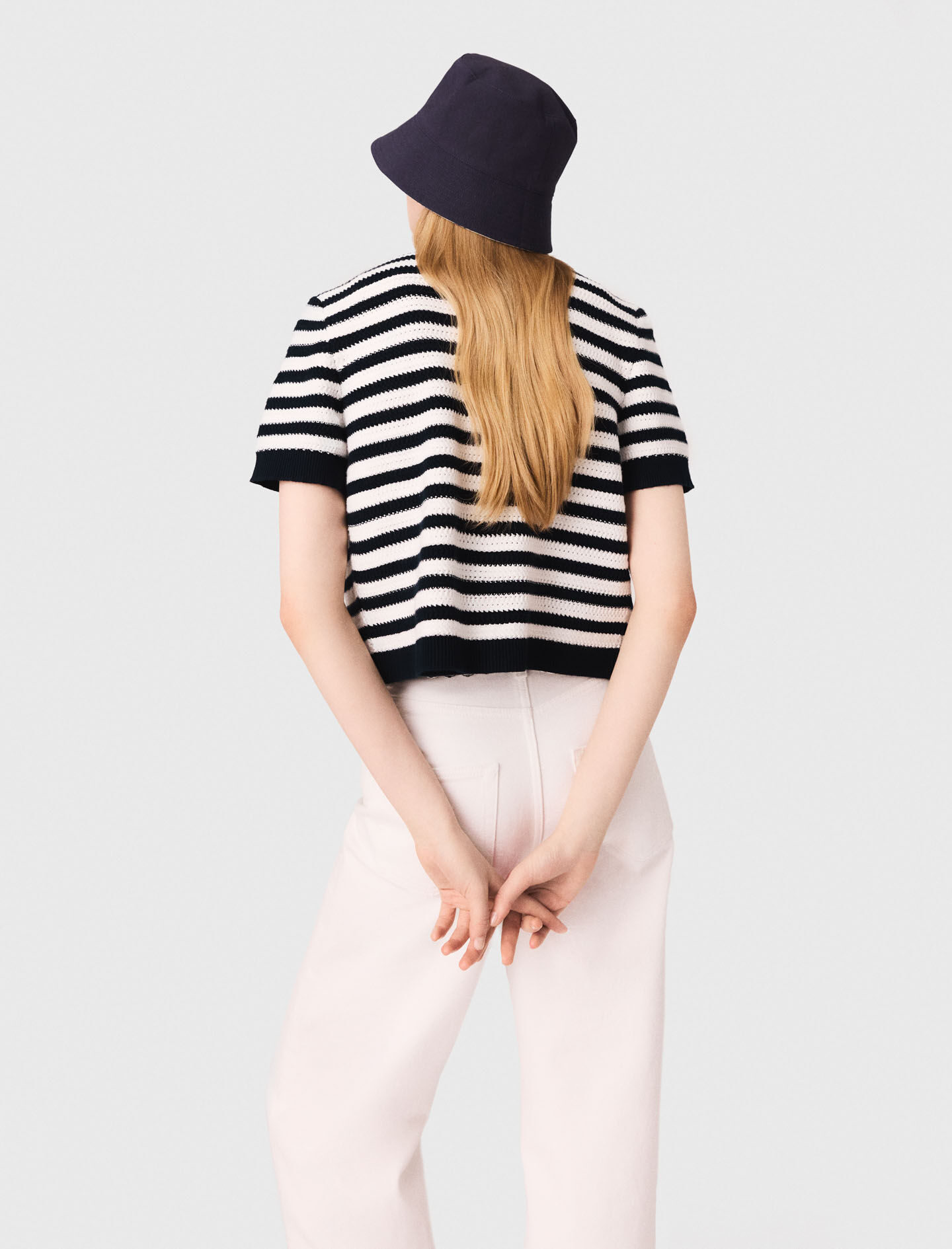 Crochet-knit top Bicolor For Women | Maje