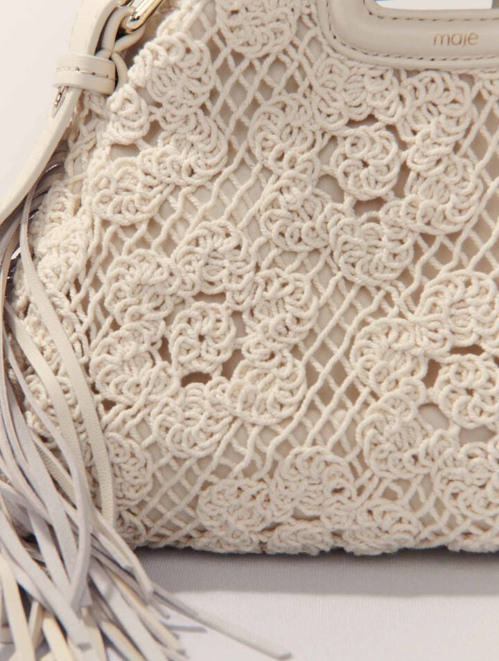 Crochet-knit mini Miss M bag